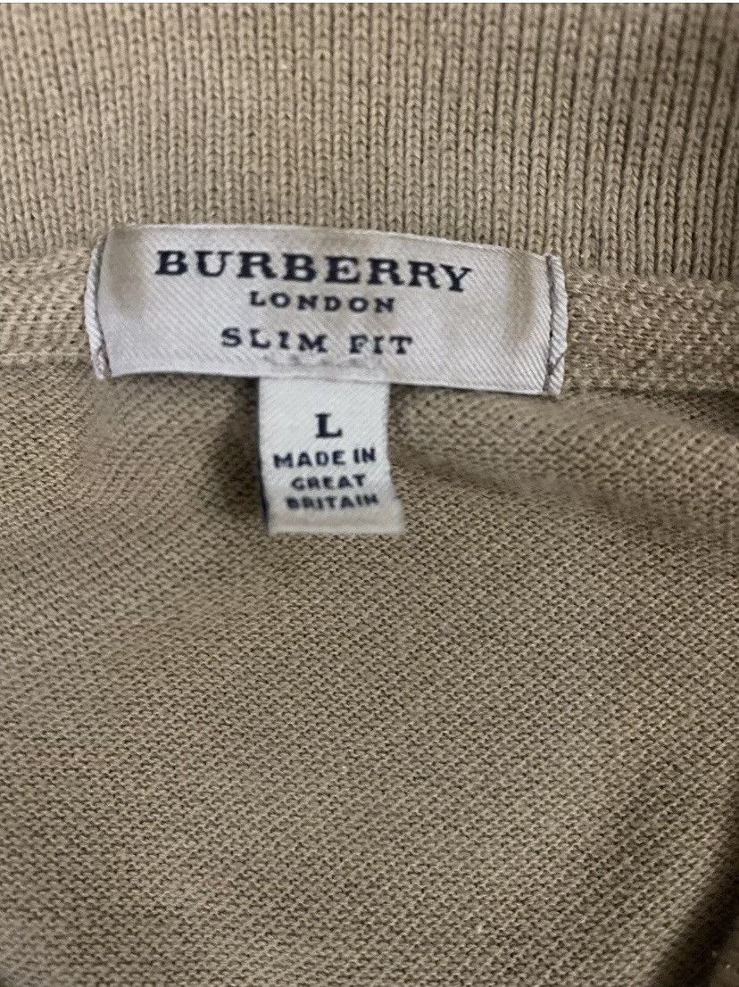 Burberry Burberry 🇬🇧 Slim Fit 3 btn logo polo L fatigue brown cotton Size US L / EU 52-54 / 3 - 2 Thumbnail