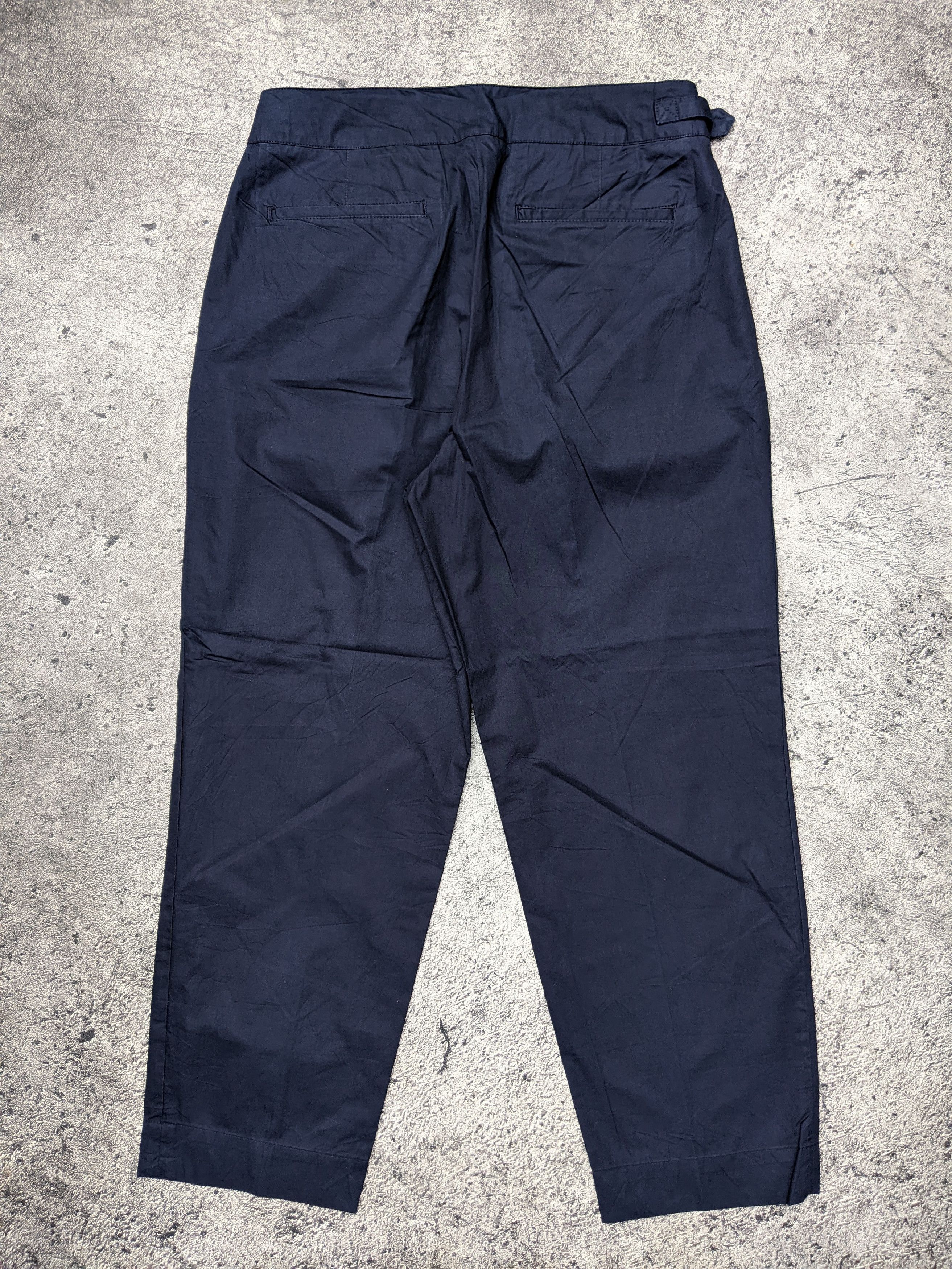 Japanese Brand Beslow Standard Gurkha Ankle Pants Navy 🔵 Size US 30 / EU 46 - 3 Thumbnail