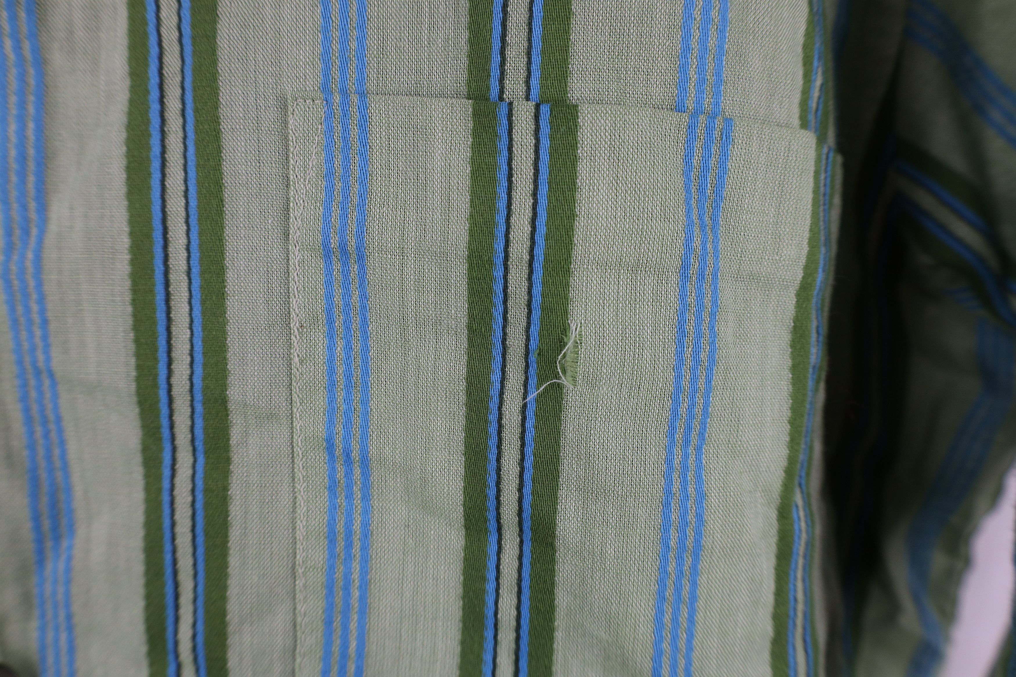 Vintage Vintage 60s 70s Streetwear Tapered Striped Button Shirt USA Size US M / EU 48-50 / 2 - 5 Thumbnail