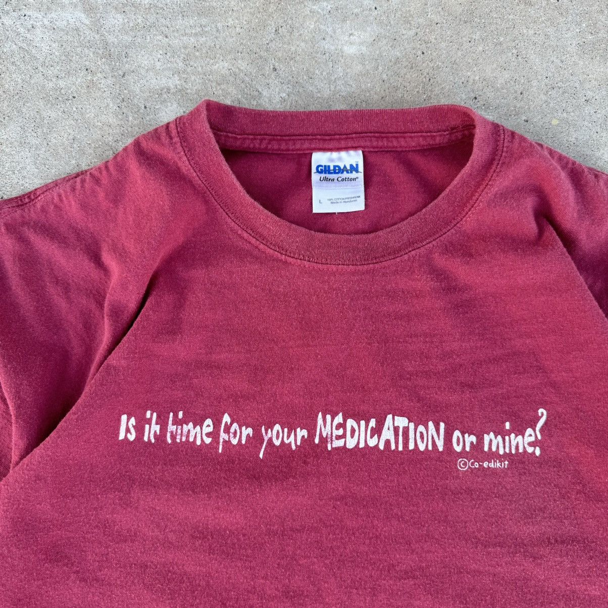 JNCO × Nike Vintage Y2K Red Humor Medication Graphic Tee Fits Skater L Size US L / EU 52-54 / 3 - 2 Thumbnail