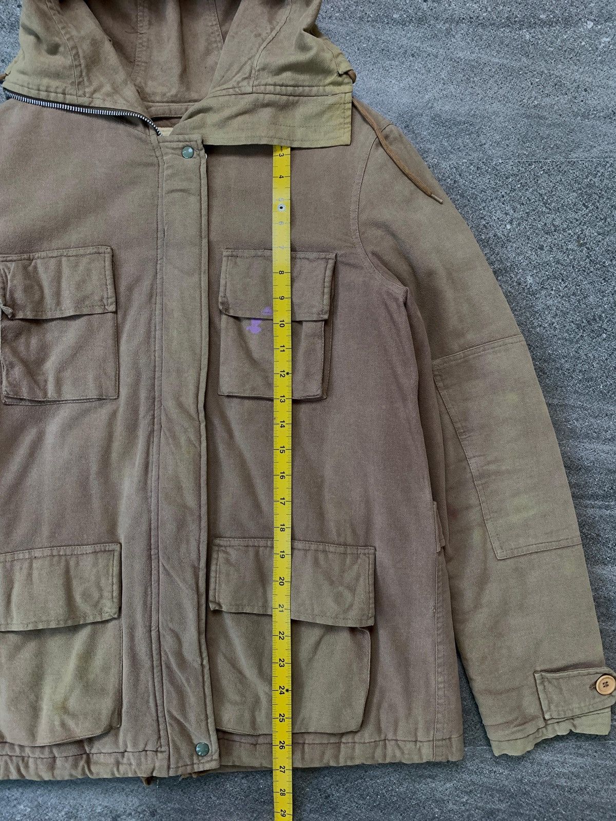 Helmut Lang FREE TAX! Vintage Cotton Military Heavy Coat Jacket Size US S / EU 44-46 / 1 - 19 Thumbnail