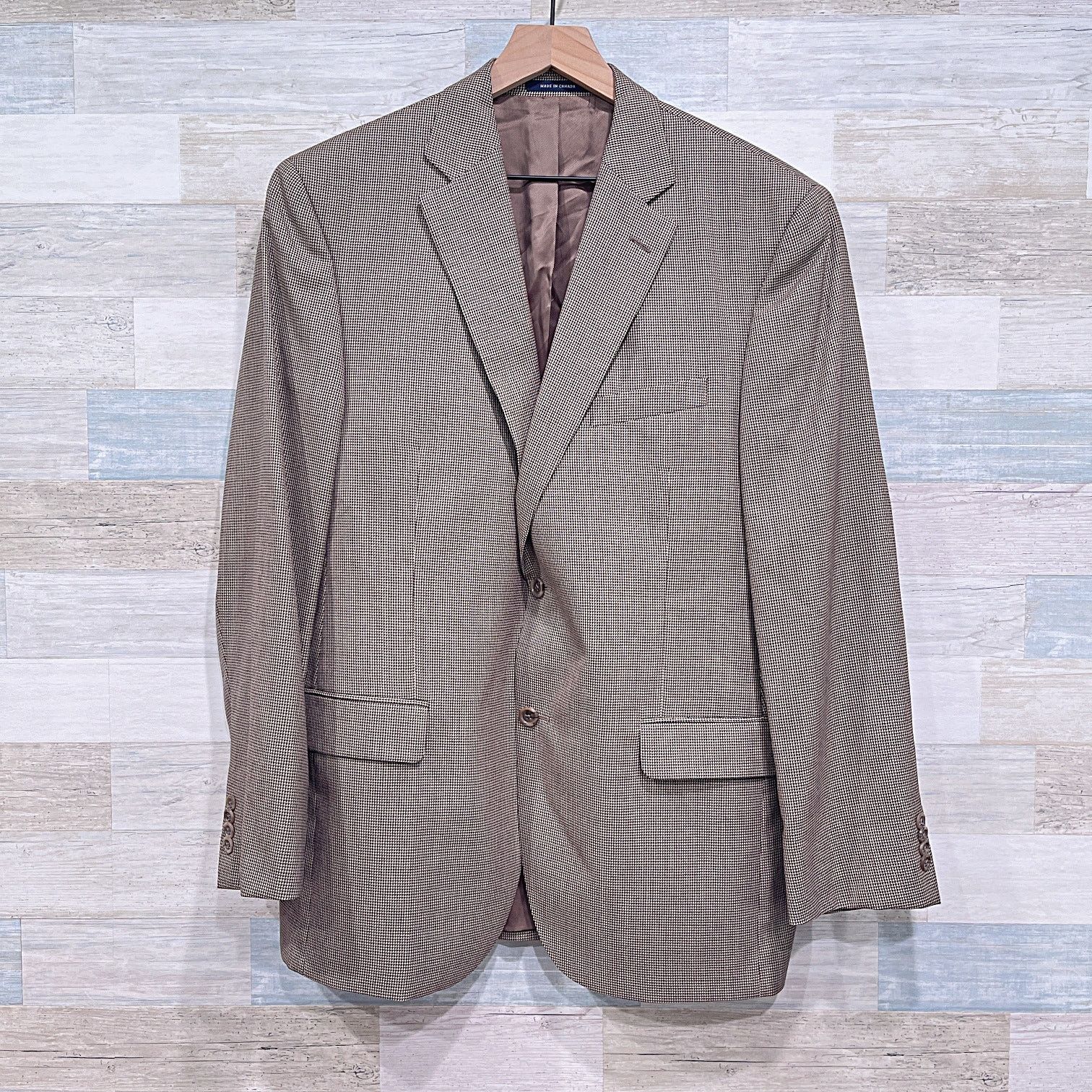 Cremieux Loro Piana Italy Cremieux Collection Houndstooth Sport Coat Size 42R - 1 Thumbnail