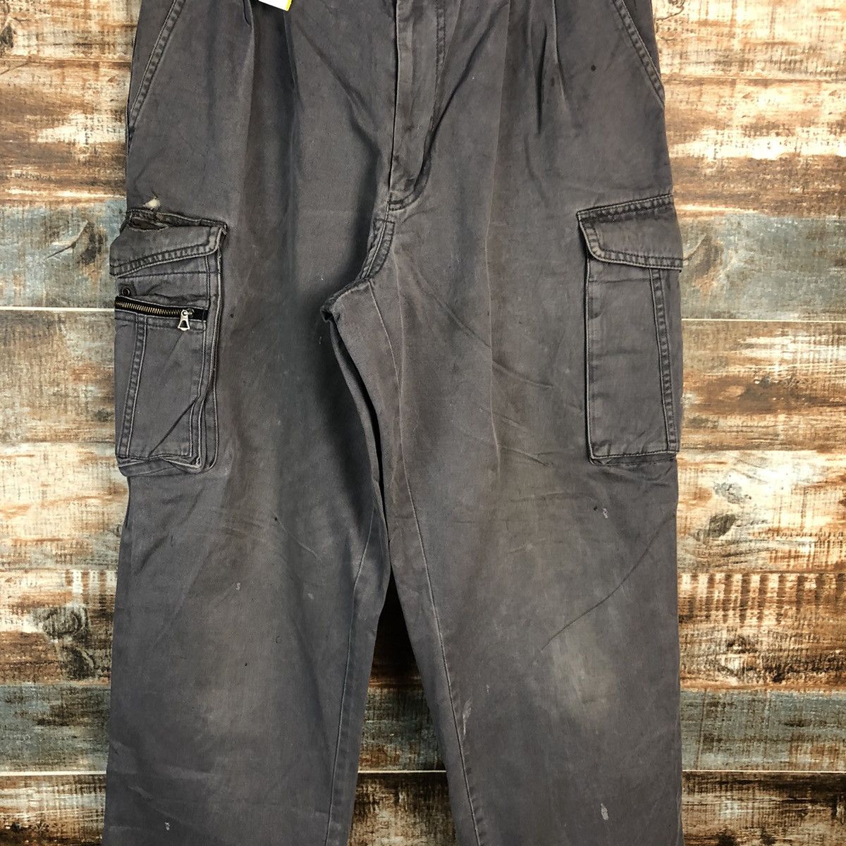 Japanese Brand DL Japanese Brand Grey Cargo Multipocket Pants #C119 Size US 32 / EU 48 - 5 Thumbnail