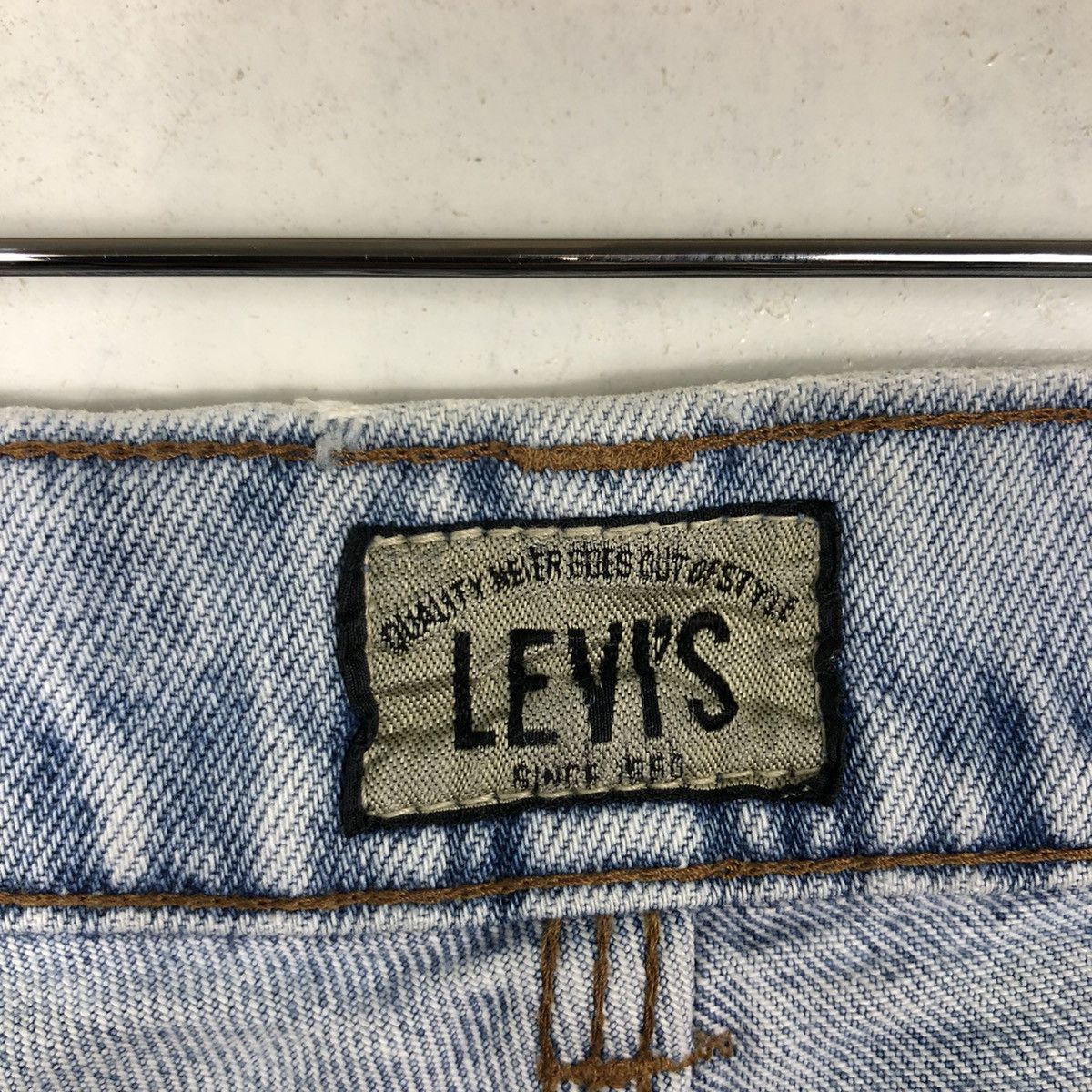 Levi's 🔥80’s Vintage Levi’s Acid Wash Design Straight Cut Denim Size US 28 / EU 44 - 14 Thumbnail