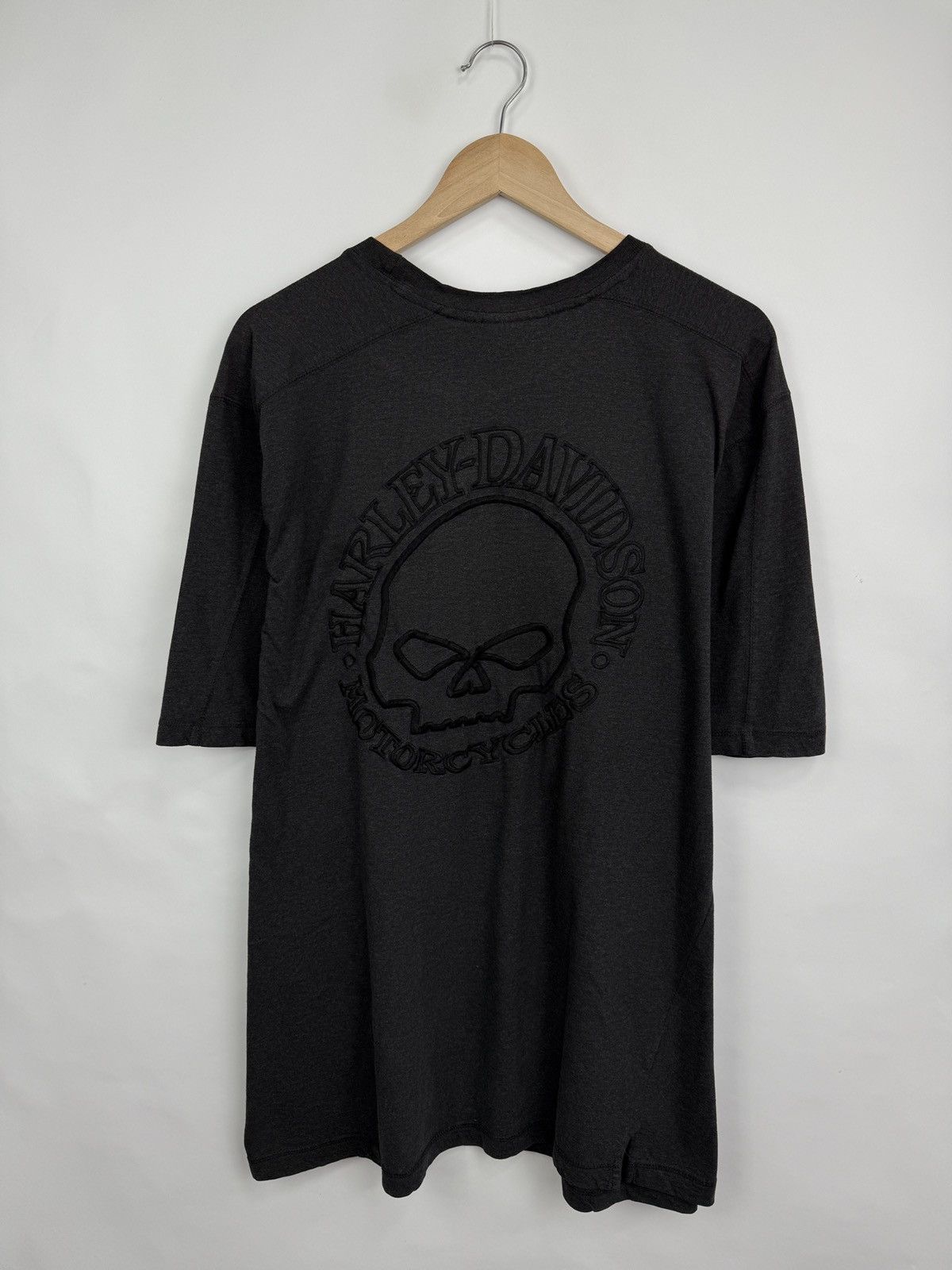 Harley Davidson 🇺🇸Vintage Y2K Harley Davidson Skull Skeleton T-Shirt Rare Size US XL / EU 56 / 4 - 3 Thumbnail