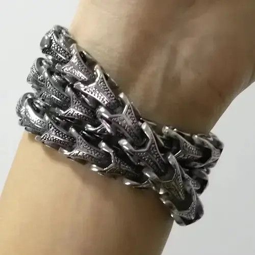 Jewelry 316L stainless steel Dragon Link Bracelet/ Necklace Size ONE SIZE - 4 Thumbnail