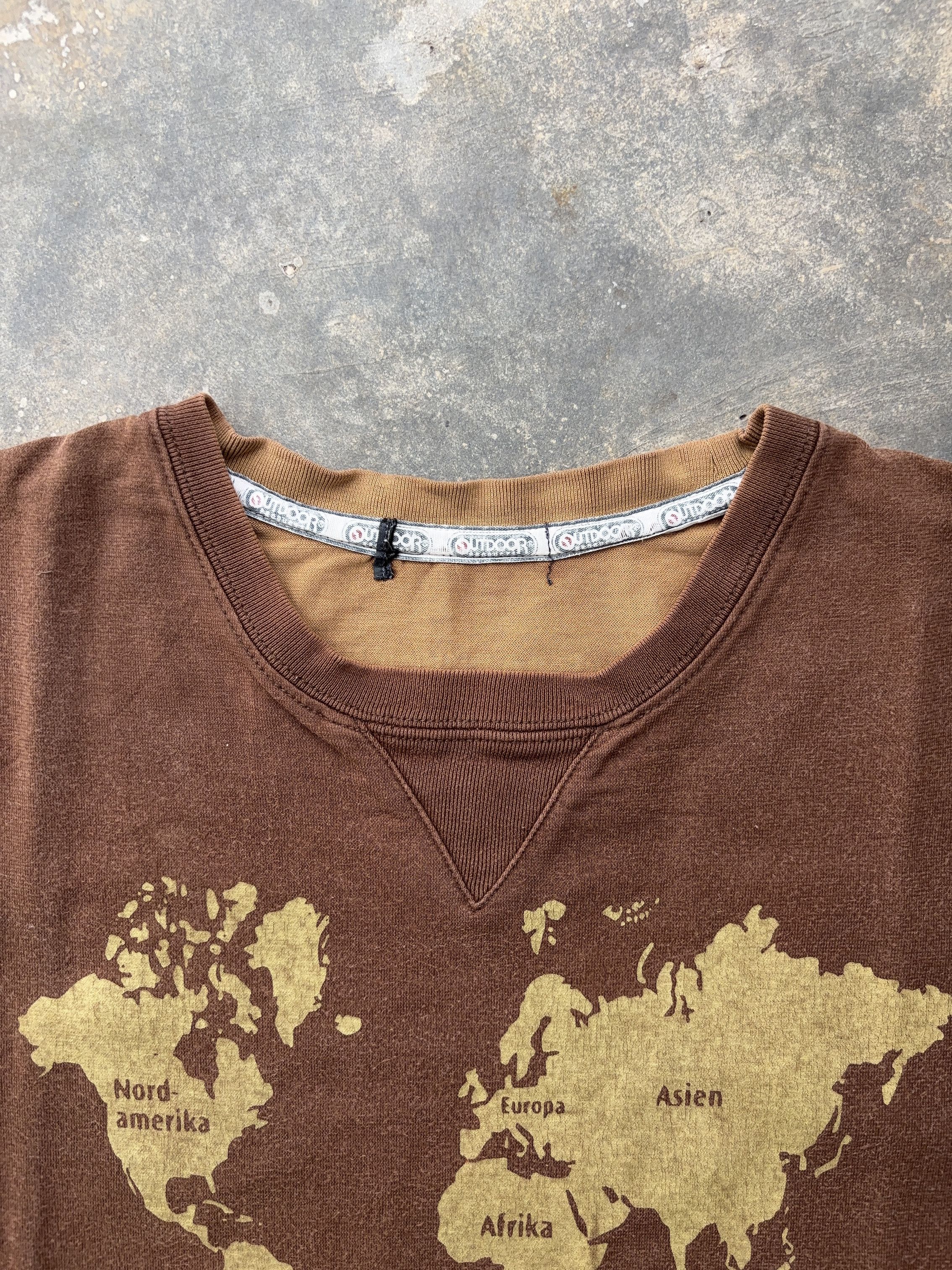 Other Outdoor Brown Vintage World Map Graphic T-Shirt Size US S / EU 44-46 / 1 - 5 Thumbnail
