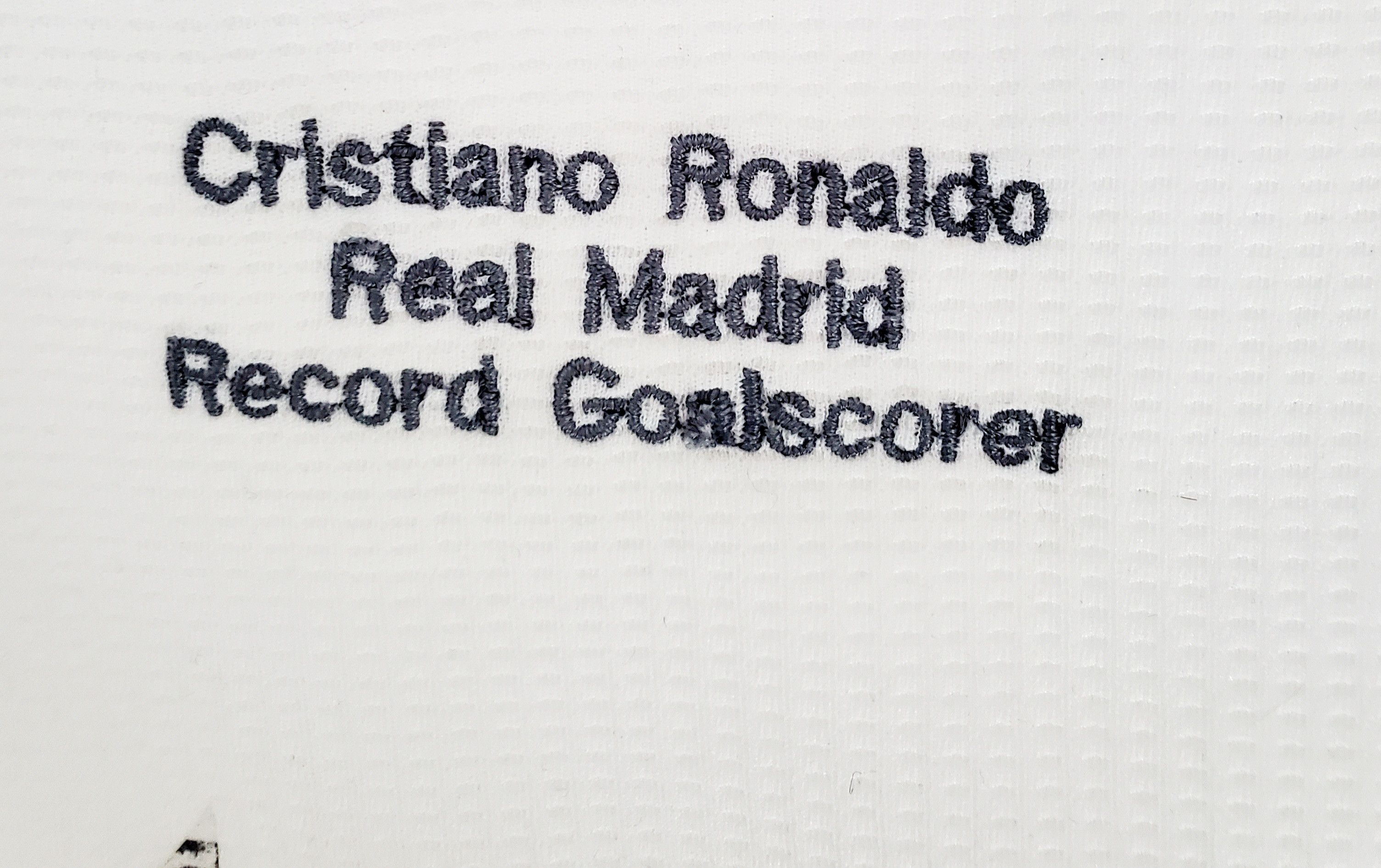 Adidas REAL MADRID Cristiano Ronaldo Record Goalscorer Tshirt L Size US L / EU 52-54 / 3 - 5 Thumbnail