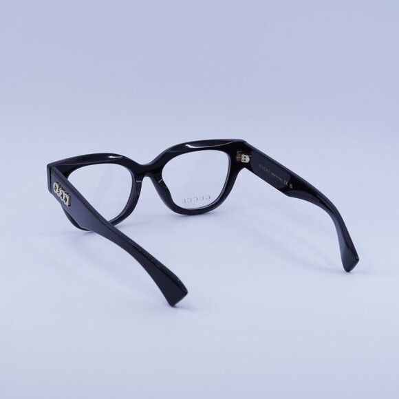 Gucci Gucci GG1837O 001 Eyeglasses Shiny Black 51mm Cat Eye Frame Size ONE SIZE - 10 Thumbnail