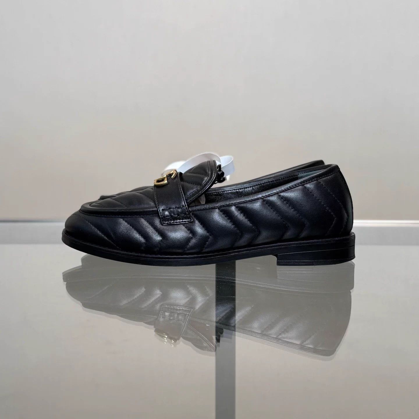 Gucci GUCCI Double G Lambskin Loafers 36 99 Size US 5.5 / IT 35.5 - 5 Thumbnail