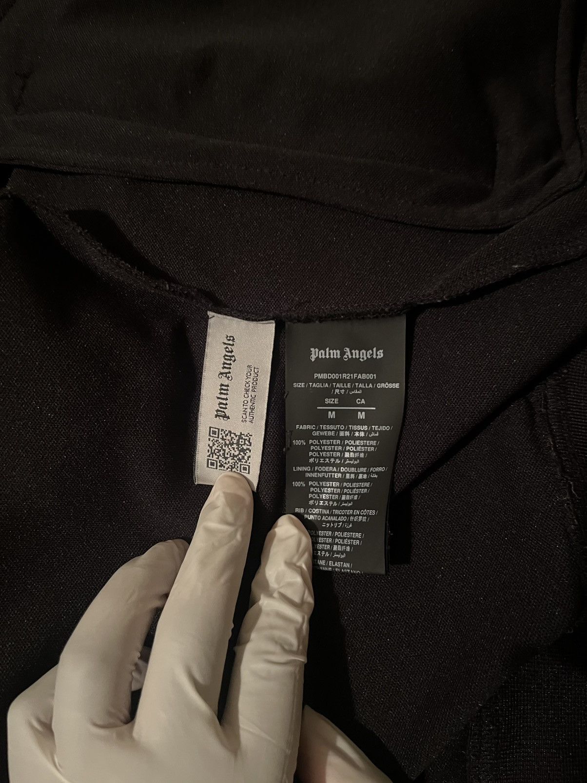 Palm Angels Palm Angels Classic Track Jacket Black/White Size US M / EU 48-50 / 2 - 8 Thumbnail