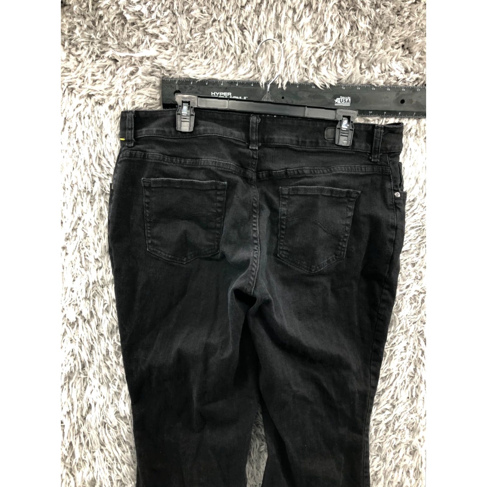 Lee Lee Jeans Plus Size 18W Womens Relaxed Straight Dark Wash Black Size 40" / US 18 - 6 Thumbnail
