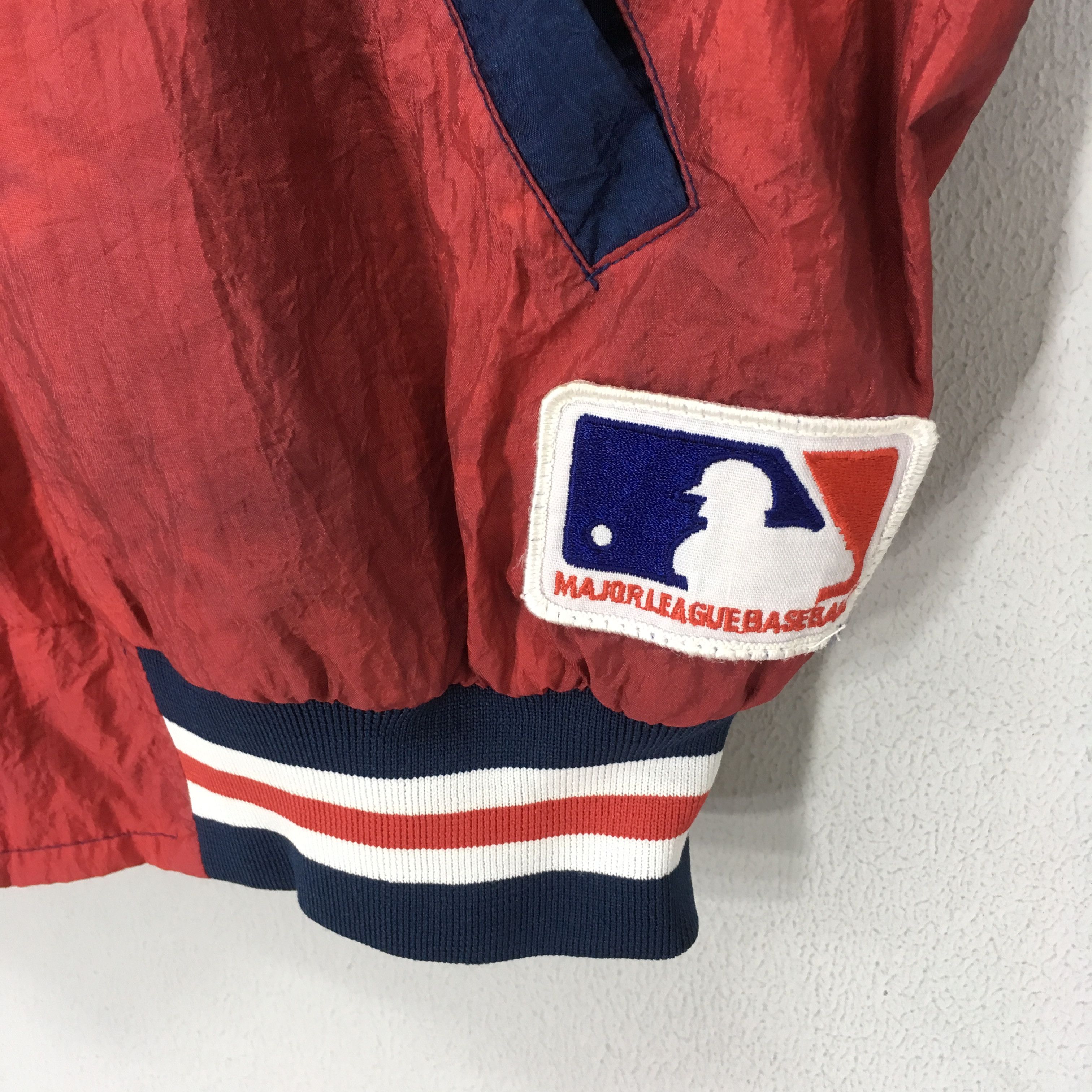 MLB Vintage 90's Atlanta Braves MLB Distressed Jacket Size US L / EU 52-54 / 3 - 12 Thumbnail