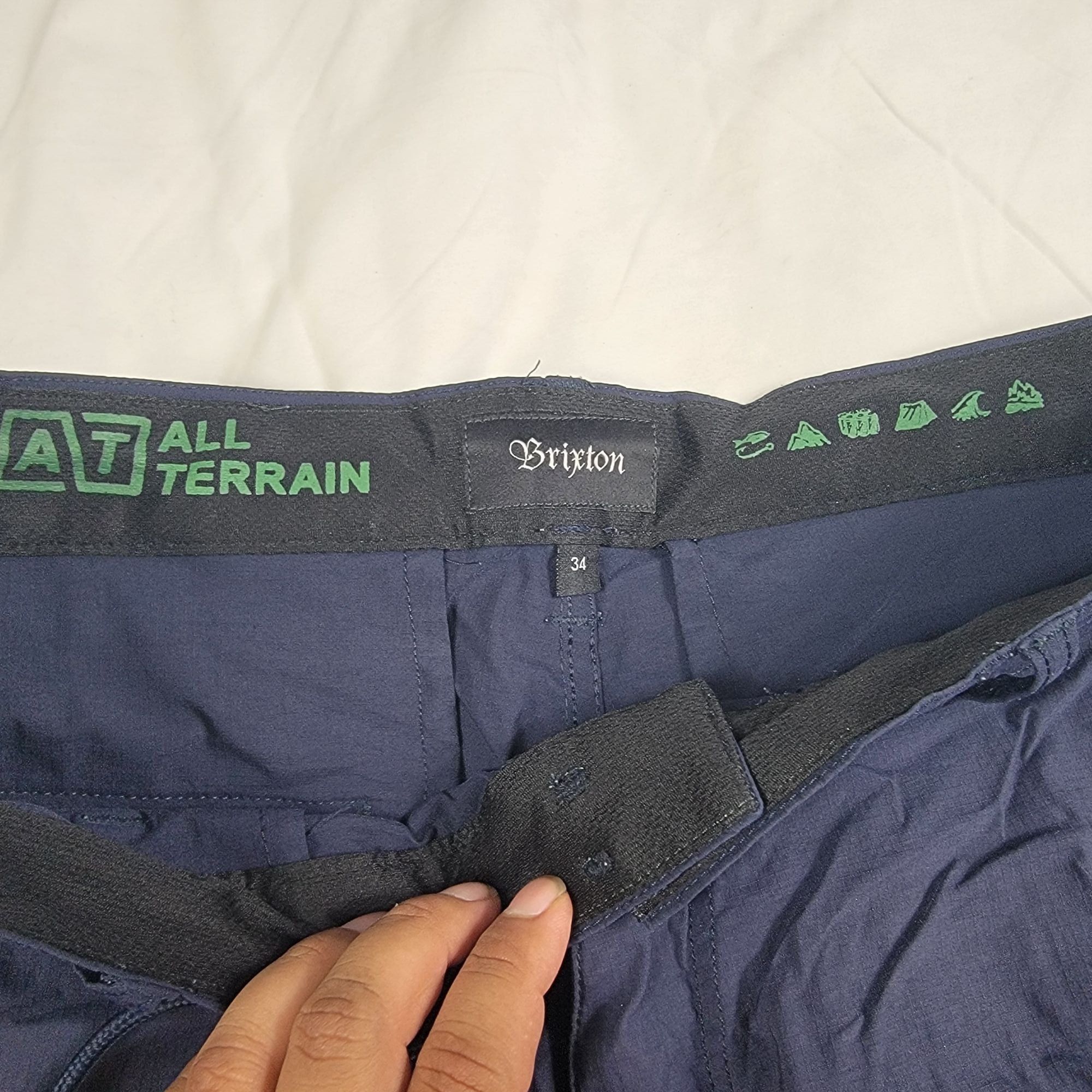 Brixton Brixton All Terrain Mens 34 Blue Cargo Shorts Quick Dry Stre Size US 34 / EU 50 - 3 Thumbnail