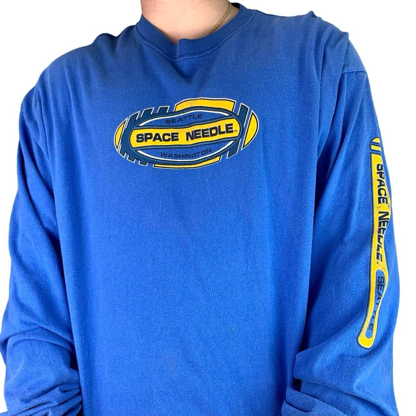 Vintage Vintage 90s Seattle Washington Space Needle T-shirt Size US XXL / EU 58 / 5 - 1 Thumbnail