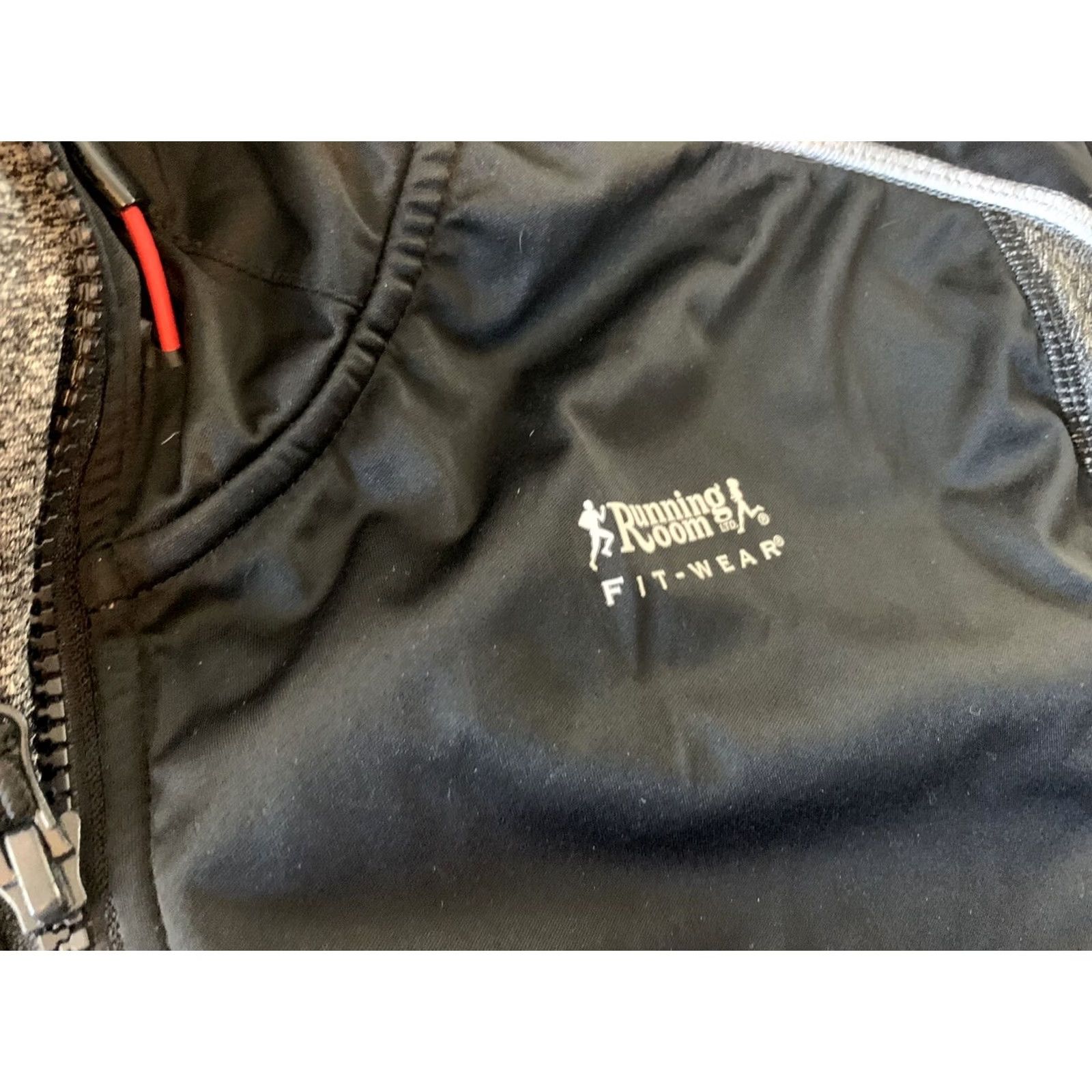 Vintage Running Room Full Zip Hooded Jacket Mens Size S Black Heather Gray Nylon Pockets Activewear Running Room Jacket Mens S Black Heather Gray Size US S / EU 44-46 / 1 - 3 Thumbnail