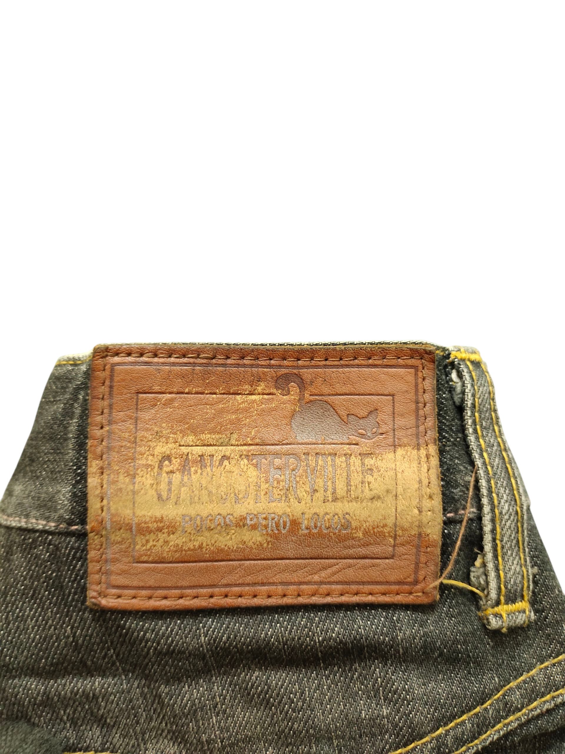 Spiritual Gangster Vintage Gangsterville Selvedge Rusty Distress Denim Jeans Size US 30 / EU 46 - 10 Thumbnail