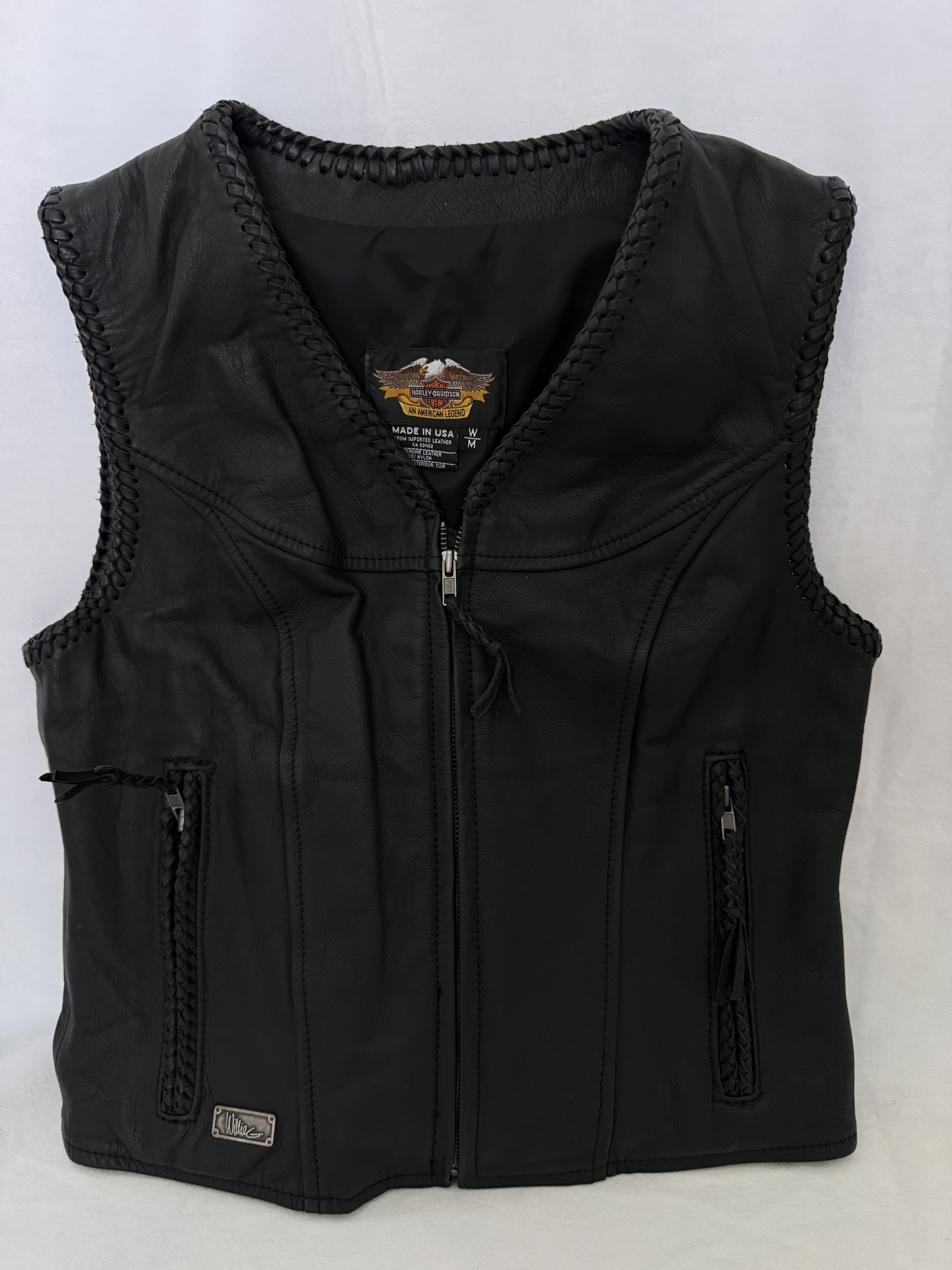 Harley Davidson Harely Davidson Willy G Leather Vest Med Size M / US 6-8 / IT 42-44 - 1 Thumbnail