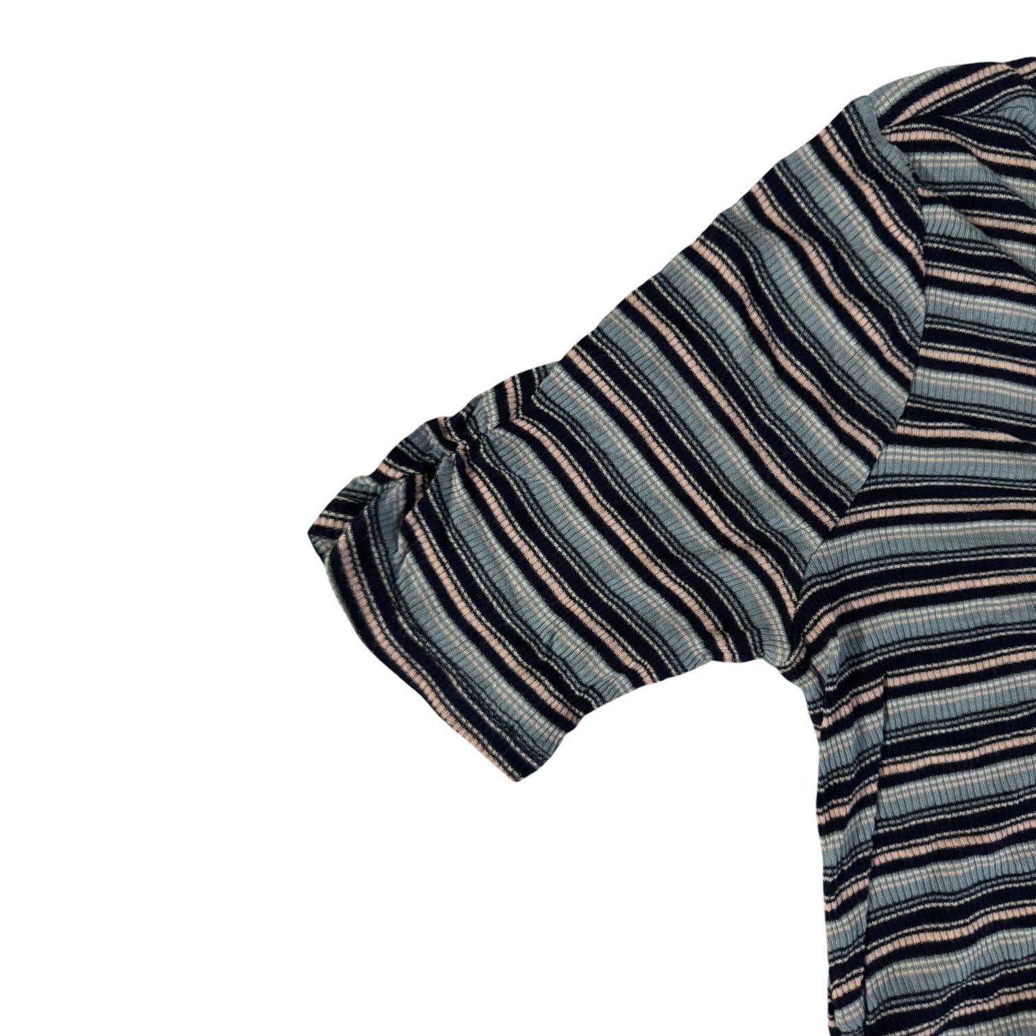 American Rag American Rag Junior’s Blue & Pink Striped Gathered Front Med Size M / US 6-8 / IT 42-44 - 5 Thumbnail