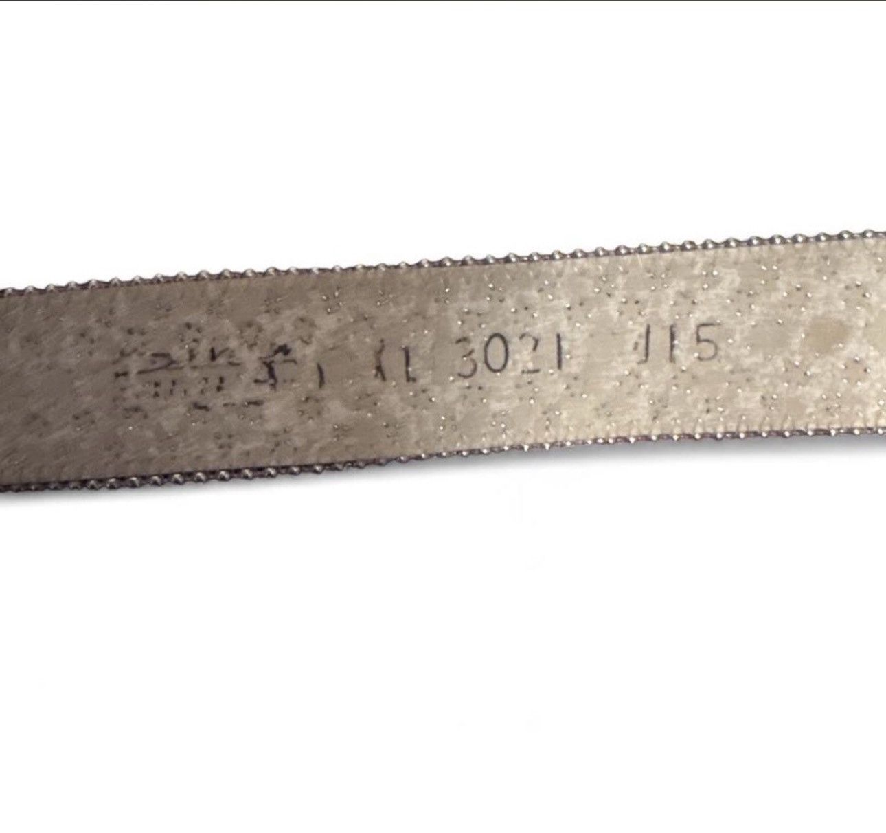 B.B. Simon B.B Simon Cross White Leather Swarovski Crystal Belt Size 30 - 4 Thumbnail