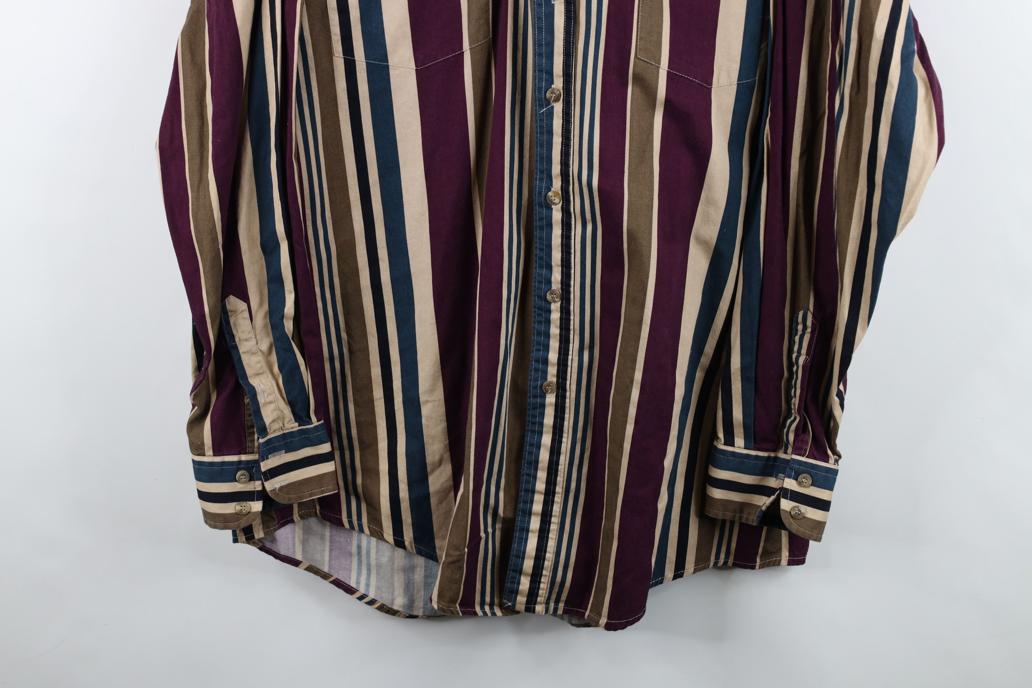 Vintage Vintage 90s Streetwear Rodeo Striped Button Down Shirt Size US XXL / EU 58 / 5 - 3 Thumbnail
