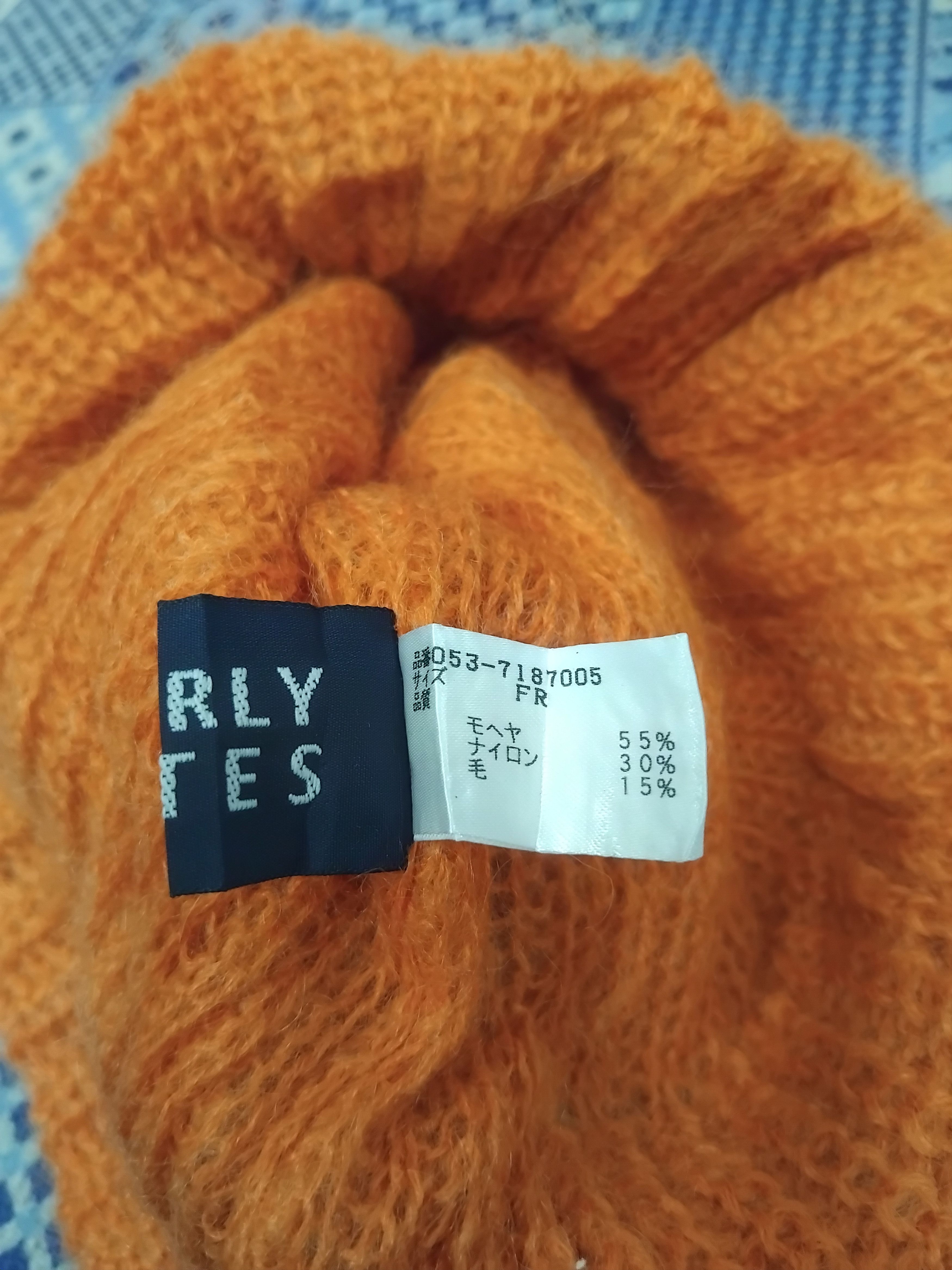 Japanese Brand 💥Pearly gates orange colour beanie Size ONE SIZE - 3 Thumbnail