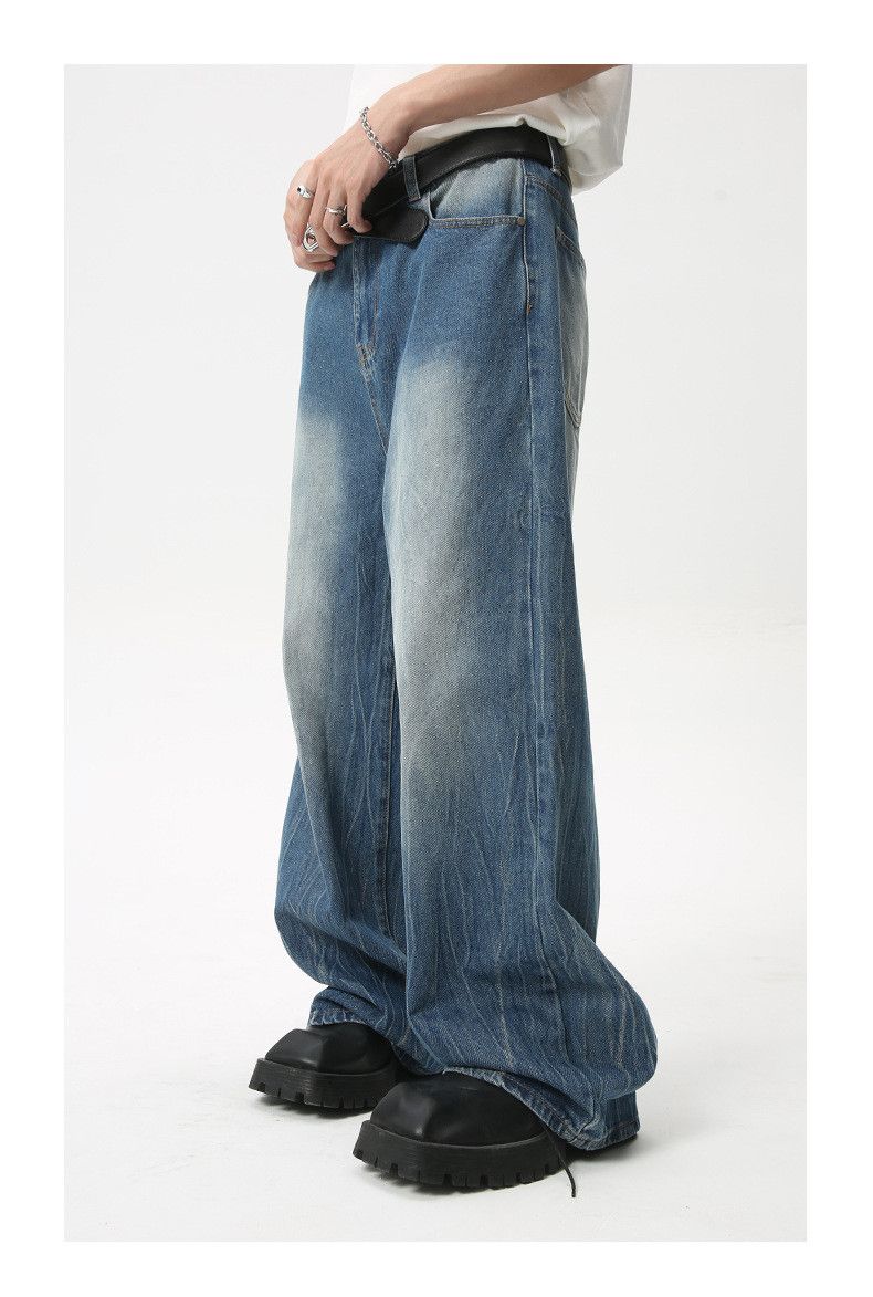 Japanese Brand × Jean Lightning pattern design straight jeans casual Size US 32 / EU 48 - 4 Thumbnail