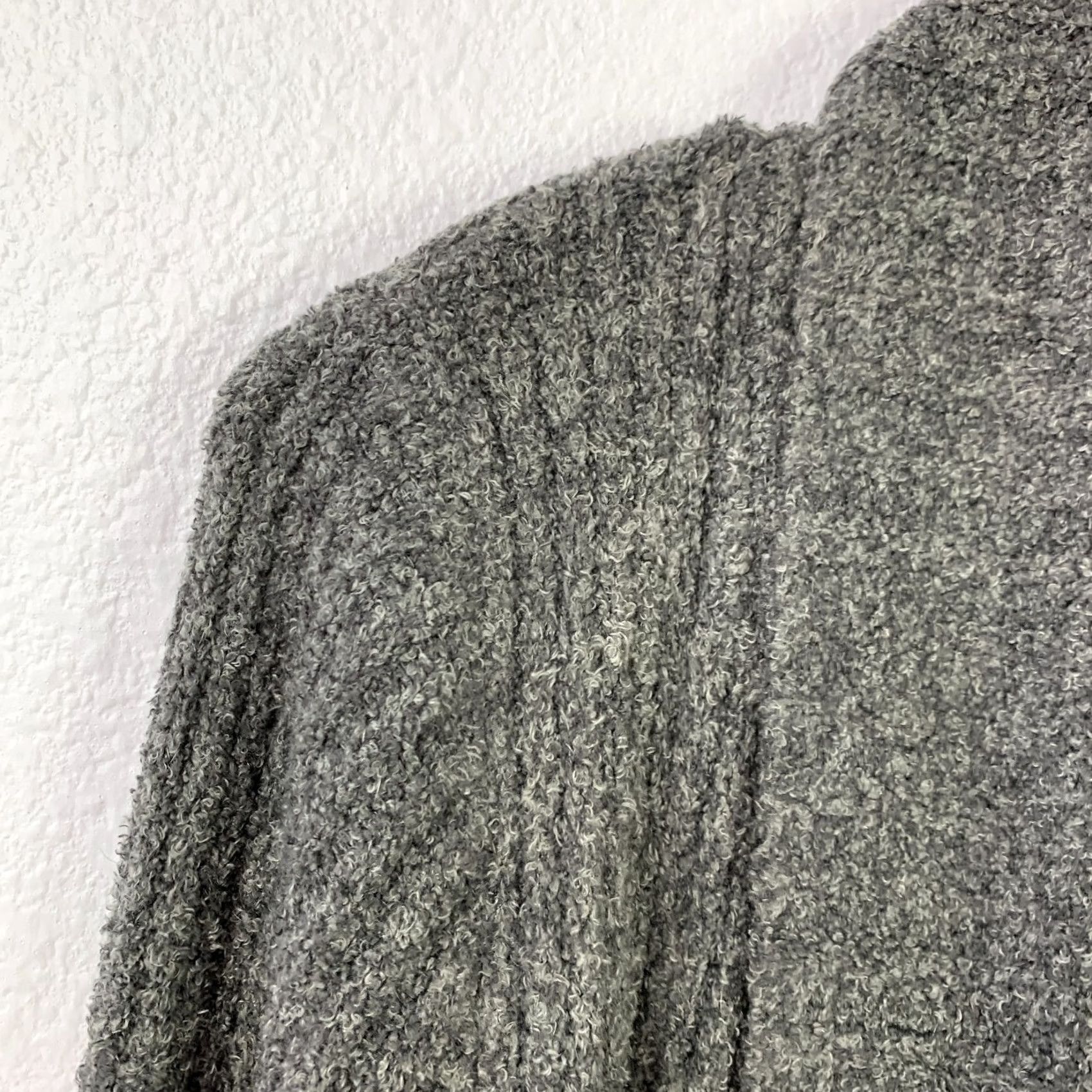 Vintage Barefoot Dreams Cardigan | Lightweight Open Front Knit | Dark Gray | Small | Women | Fall Winter Spring | Regular Fit Size S / US 4 / IT 40 - 3 Thumbnail