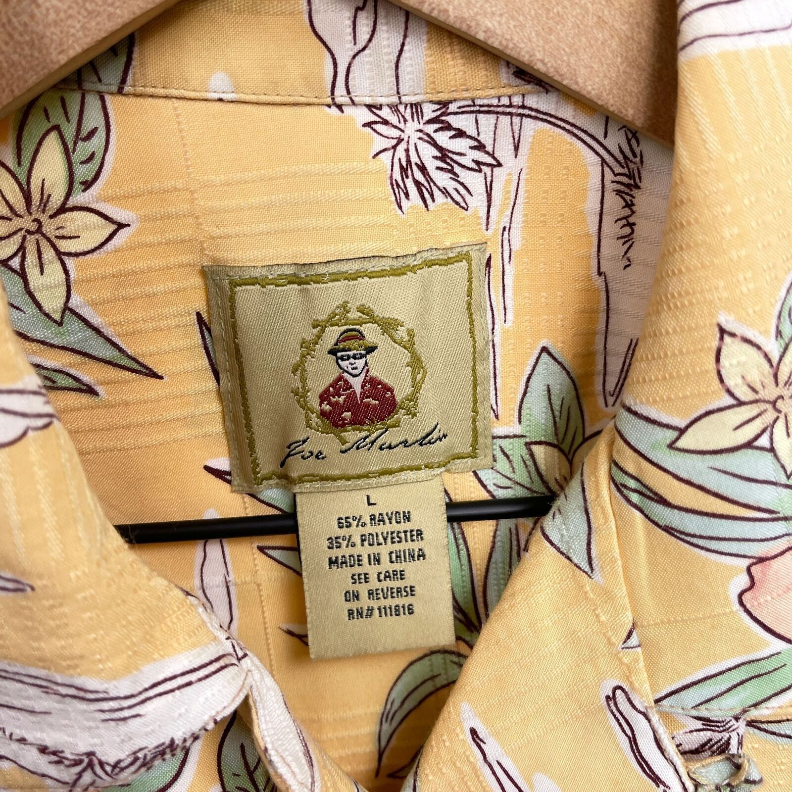 Other Joe Marlin Hawaiian Camp Shirt Tropical Floral Mens Large Size US L / EU 52-54 / 3 - 5 Thumbnail