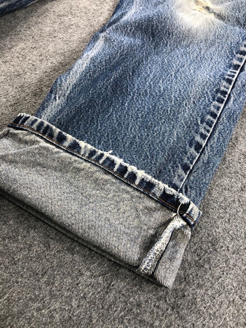 Levi's Vintage Levis 505 Denim Jeans-JM665 Size US 37 - 6 Thumbnail