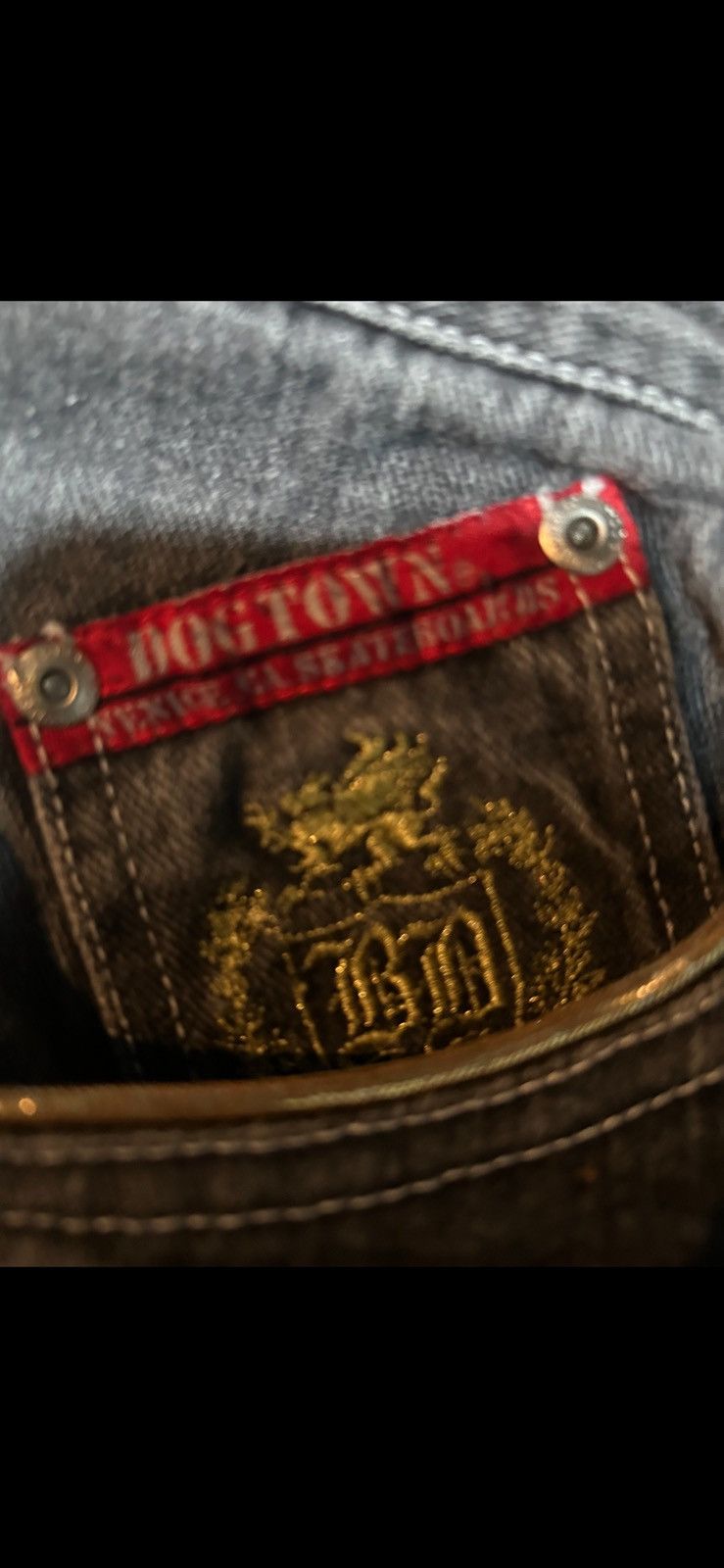 Dogtown × Japanese Brand Dog town denim embroidered Size US 30 / EU 46 - 6 Thumbnail