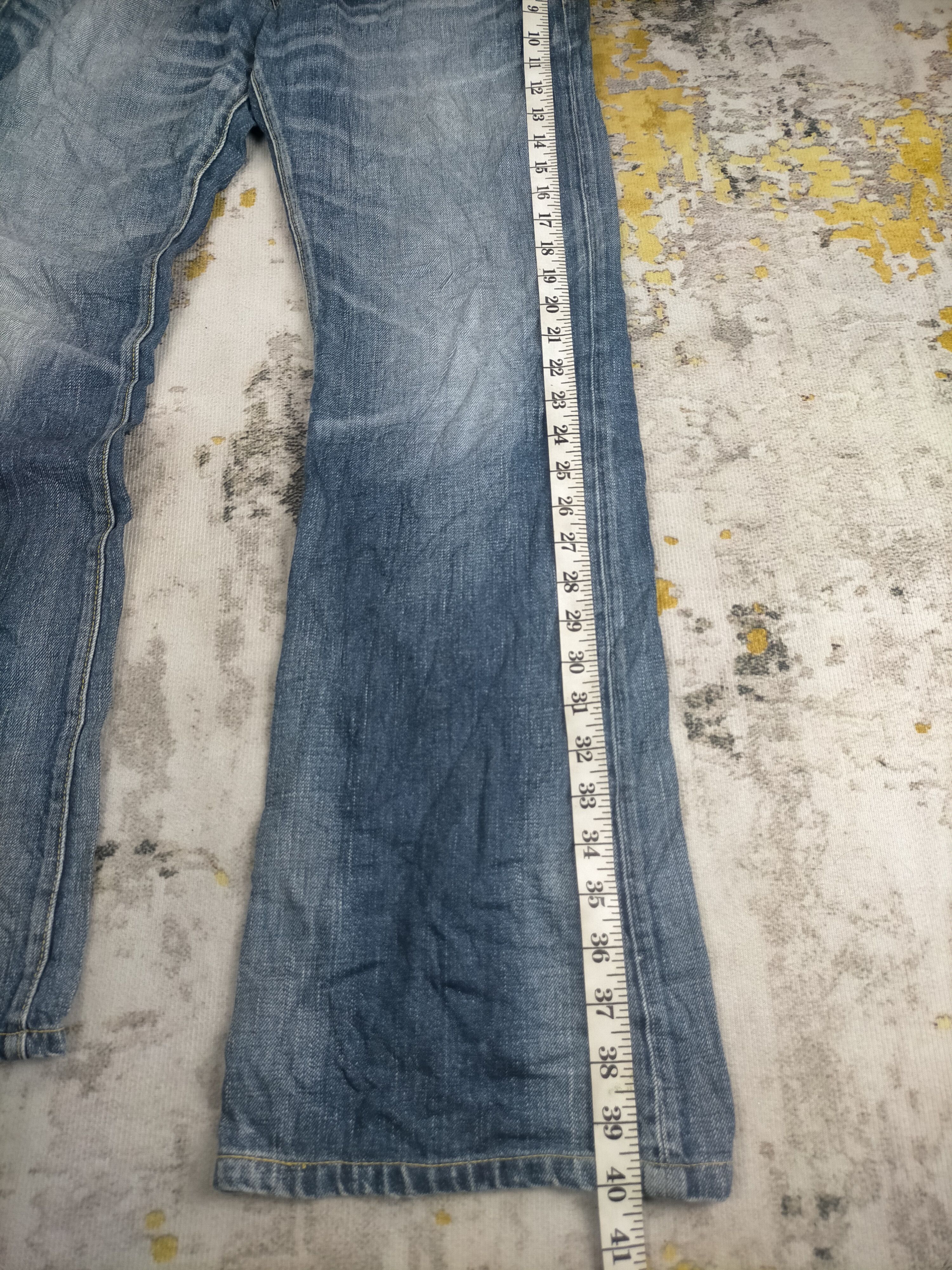 Tornado Mart 90s Flared Back Number Washed Jeans Size US 32 / EU 48 - 9 Thumbnail
