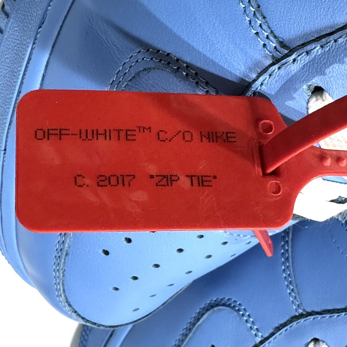 Nike × Off-White Nike Air Force 1 Low x Off-White MCA University Blue Size US 12 / EU 45 - 5 Thumbnail