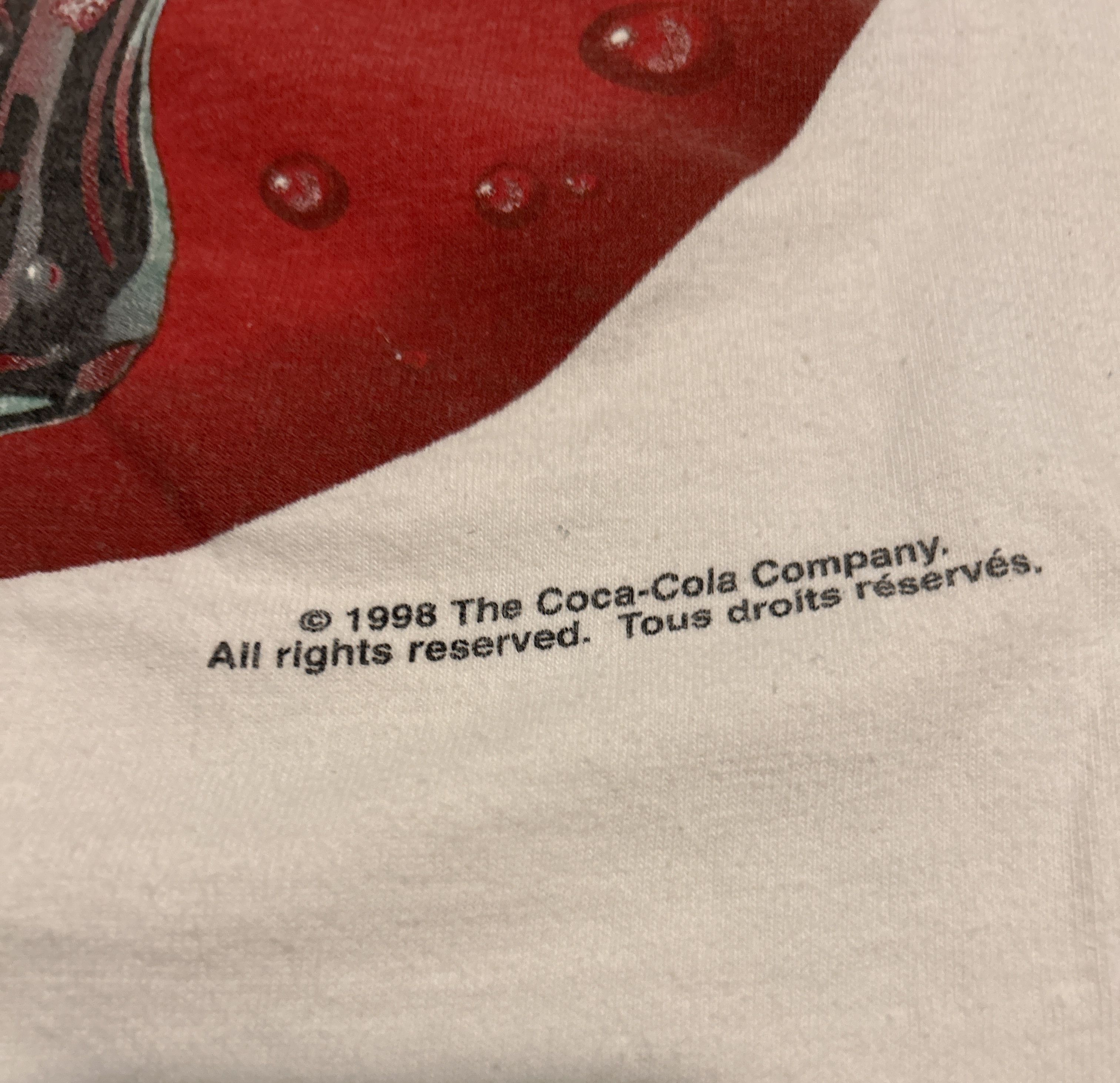 Coca Cola 1998 Coca-Cola Promo Dated Tee Pre-Shrunk 100% Cotton Size US L / EU 52-54 / 3 - 4 Thumbnail