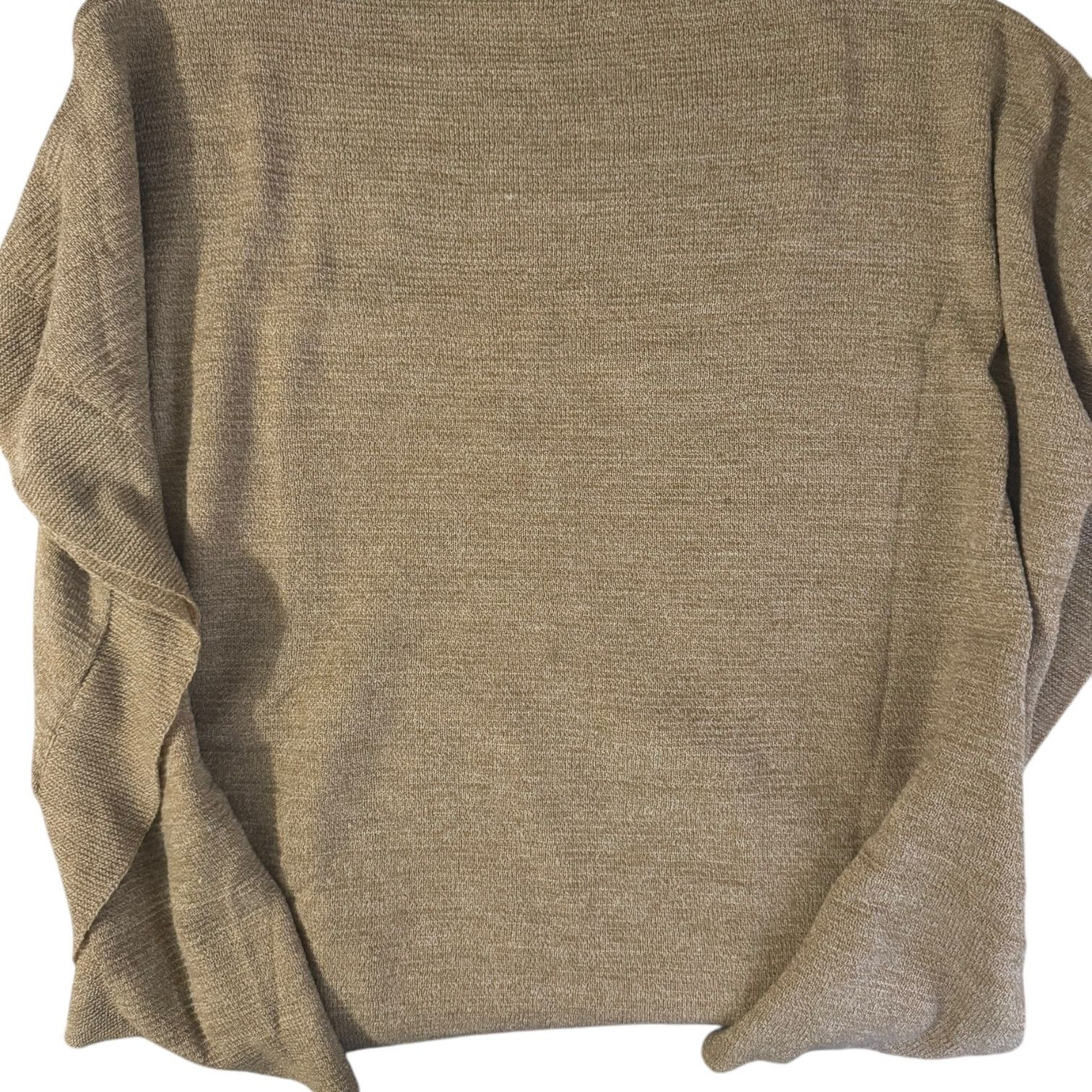 Other New York & Company Knitted Poncho Tan Khaki Pullover Large Size L / US 10 / IT 46 - 1 Thumbnail