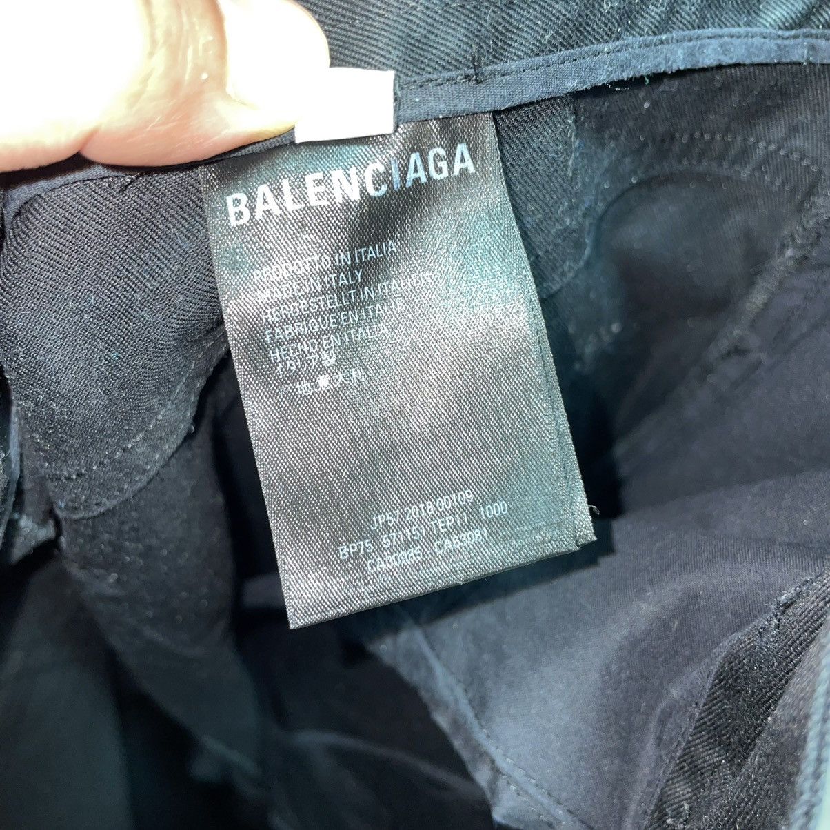 Balenciaga Balenciaga Boot Cut Black Pant / Chinos Size US 33 - 8 Thumbnail