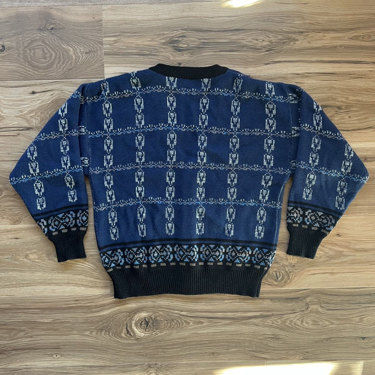 Other Vintage Gitano Mens Medium Blue Cardigan Sweater Size US M / EU 48-50 / 2 - 3 Thumbnail