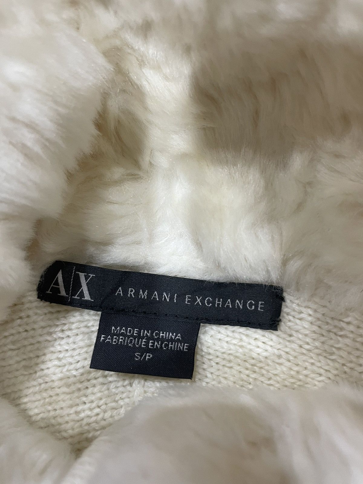 Armani Exchange Armani Exchange sweater with faux fur collar fall 2013 Size ONE SIZE - 5 Thumbnail