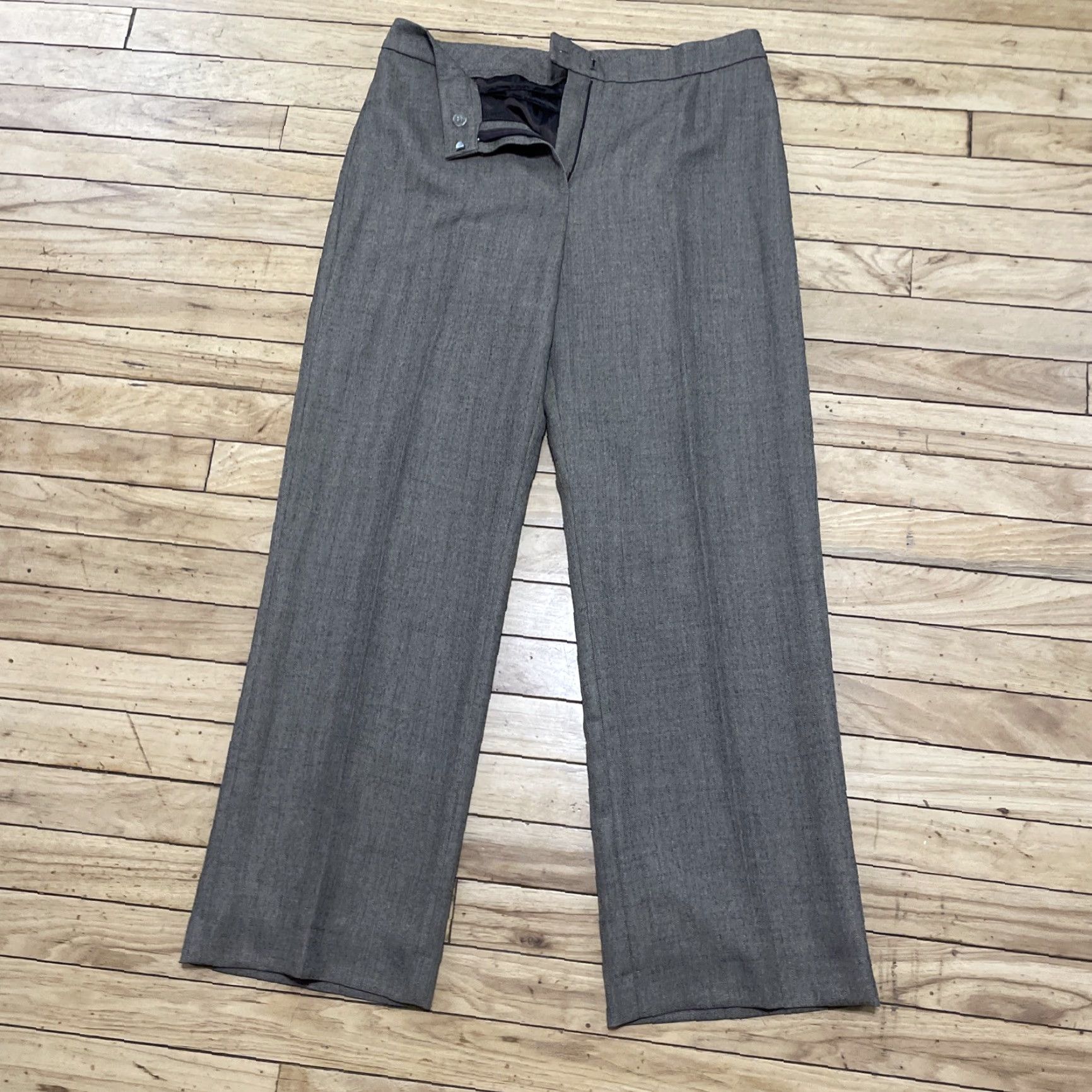 Evan Picone VINTAGE Evan Picone Suit Pants Women 8 Brown Lined Houndstooth Dress Pants 90s USA Womens Size 30" / US 8 / IT 44 - 3 Thumbnail