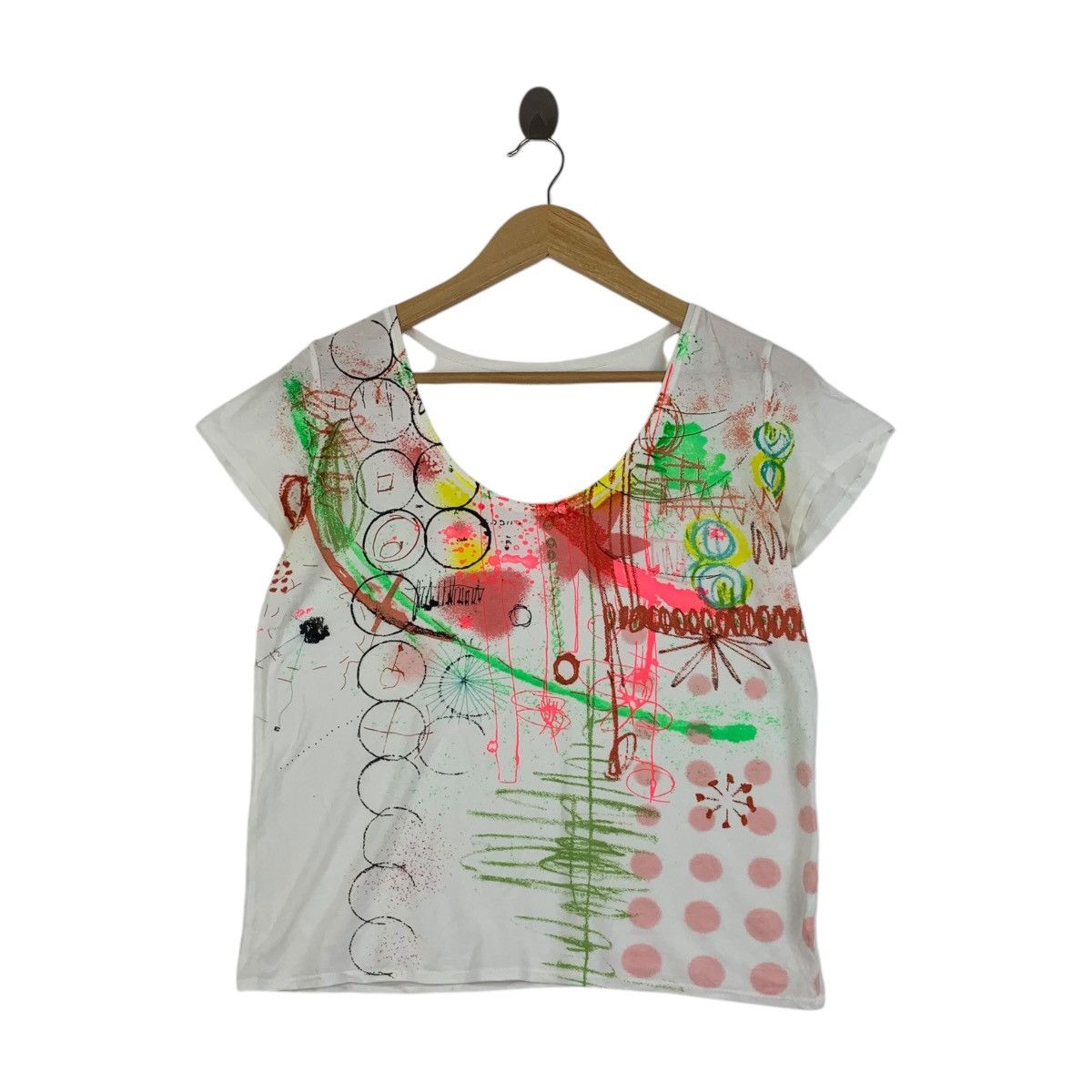 Issey Miyake Vintage TSUMORI CHISATO ISSEY MIYAKE Artwork Tee Shirt Top Size US S / EU 44-46 / 1 - 1 Thumbnail