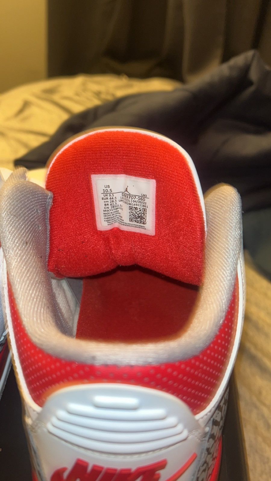 Jordan Brand × Nike Jordan Fire Red 3s Size US 10.5 / EU 43-44 - 6 Thumbnail