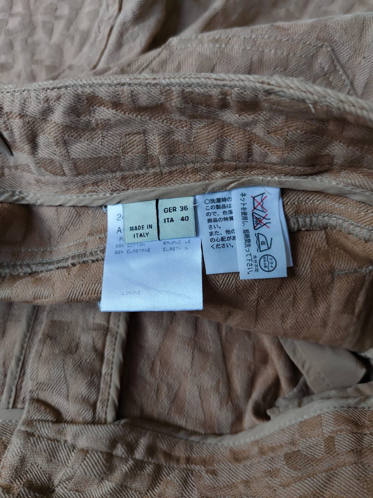 Aigner × Designer 💥Aigner Monogram Logo Pattern Flare Jeans Size 28" / US 6 / IT 42 - 8 Thumbnail