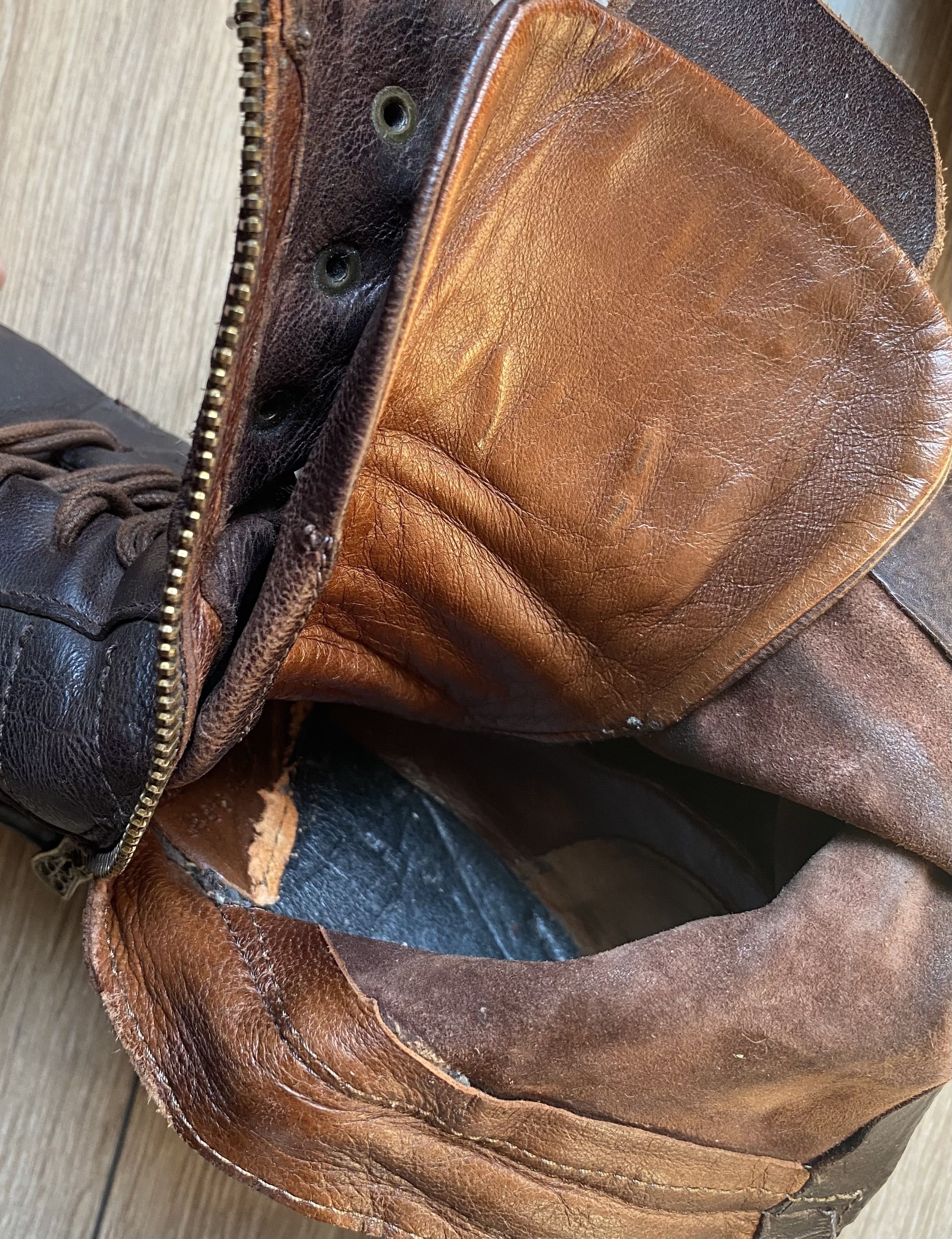 A.S.98 AS98 Airstep Brown Leather Combat Boots Vintage Double Lace Size US 8.5 / IT 38.5 - 8 Thumbnail