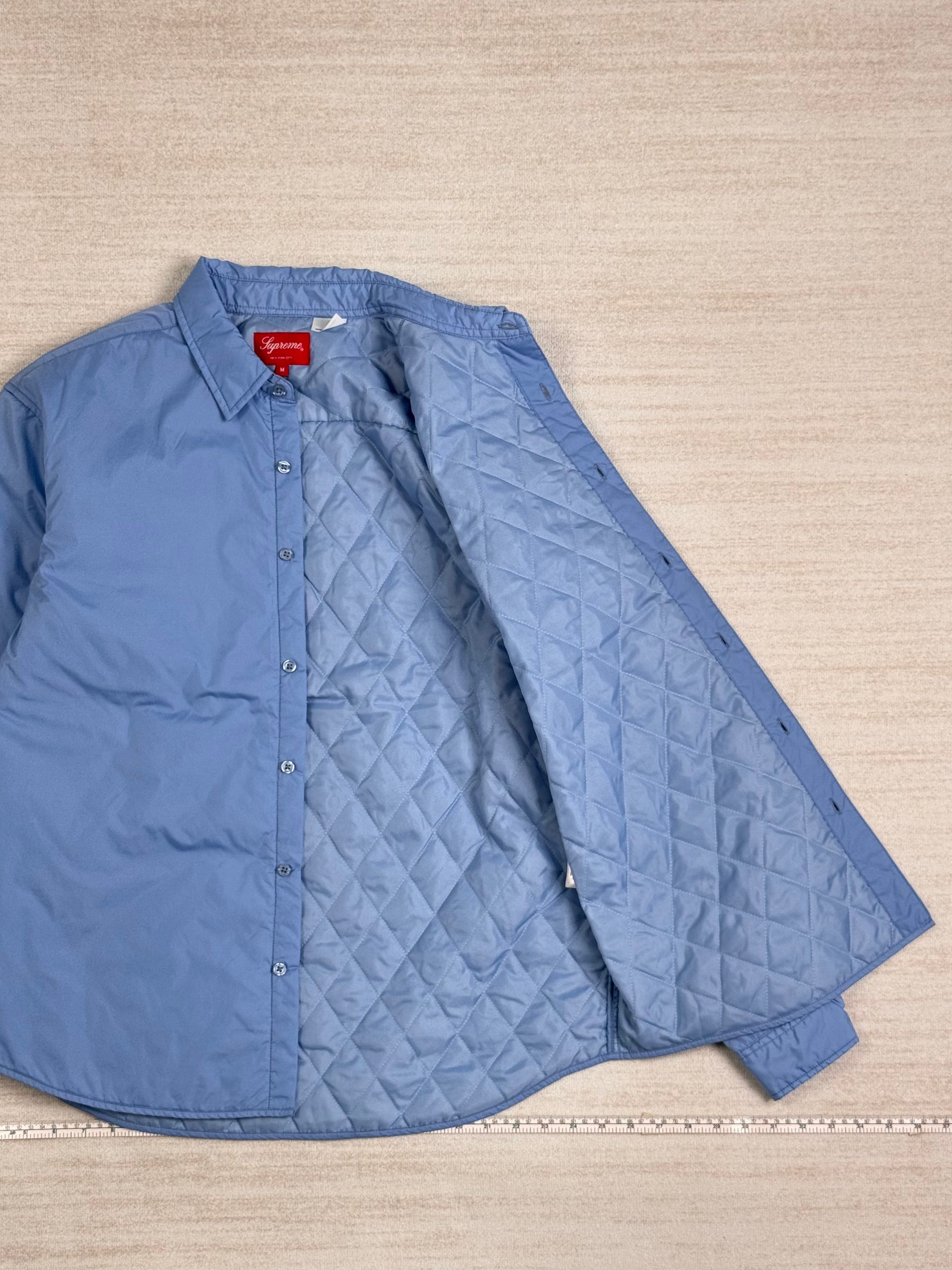 Supreme Unworn* Supreme Nylon Filled Shirt Size M Slate Blue Size US M / EU 48-50 / 2 - 11 Thumbnail