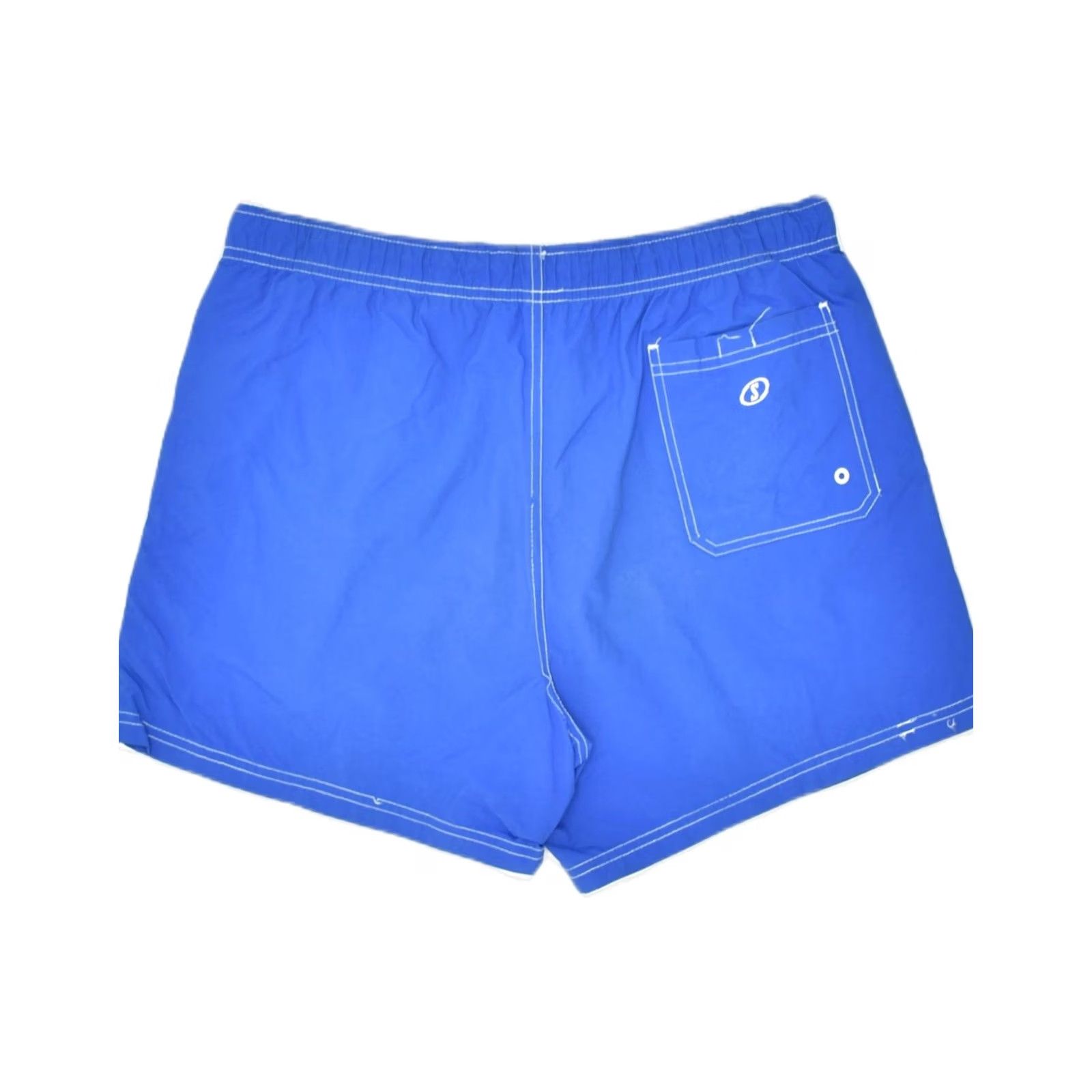 Vintage VINTAGE Mens Swimming Shorts 2XL Blue Polyester Size US 39 - 2 Thumbnail