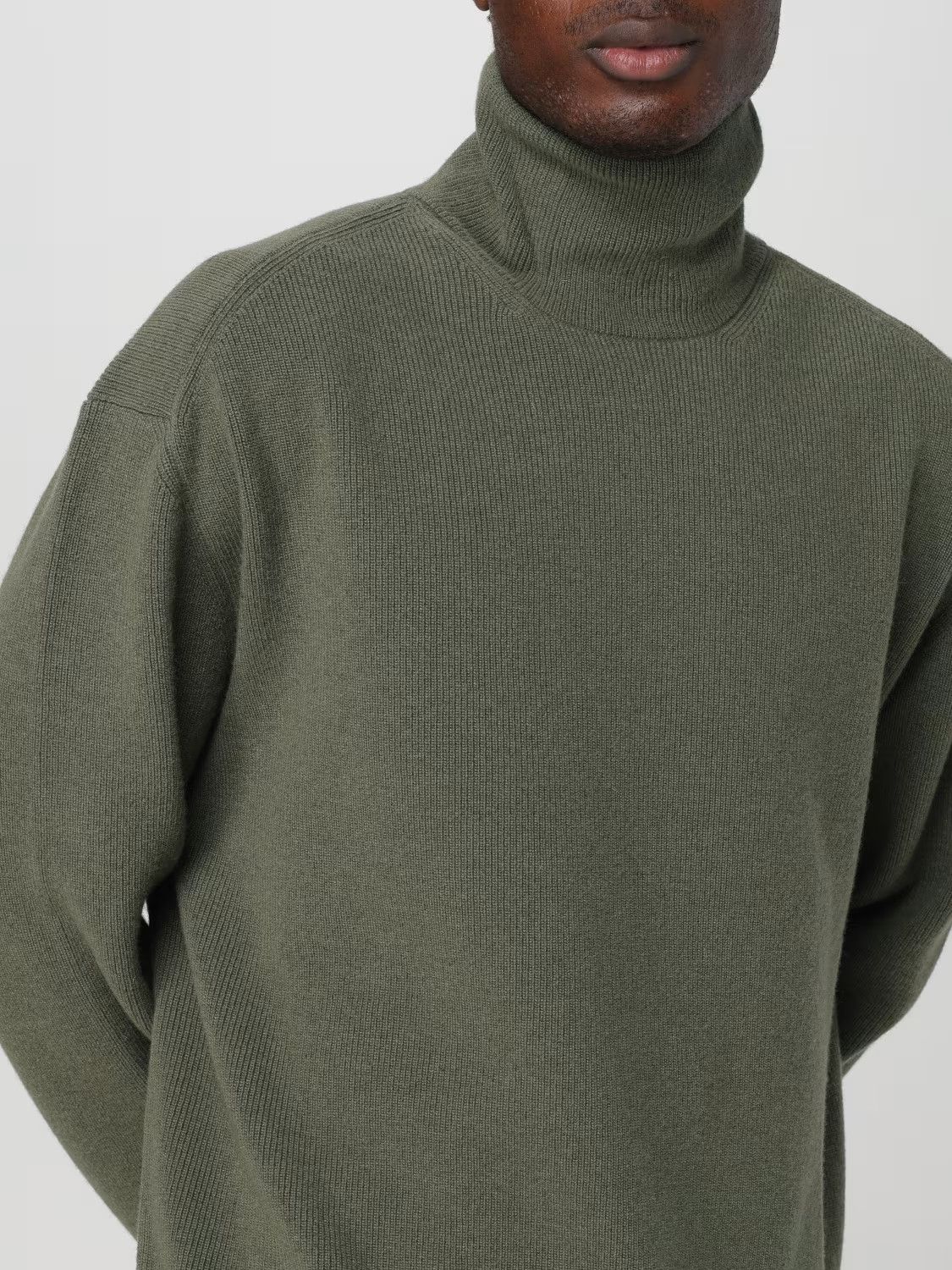 Lemaire o1s22i1n1024 Wool Pullover Sweater in Green Size US M / EU 48-50 / 2 - 5 Thumbnail