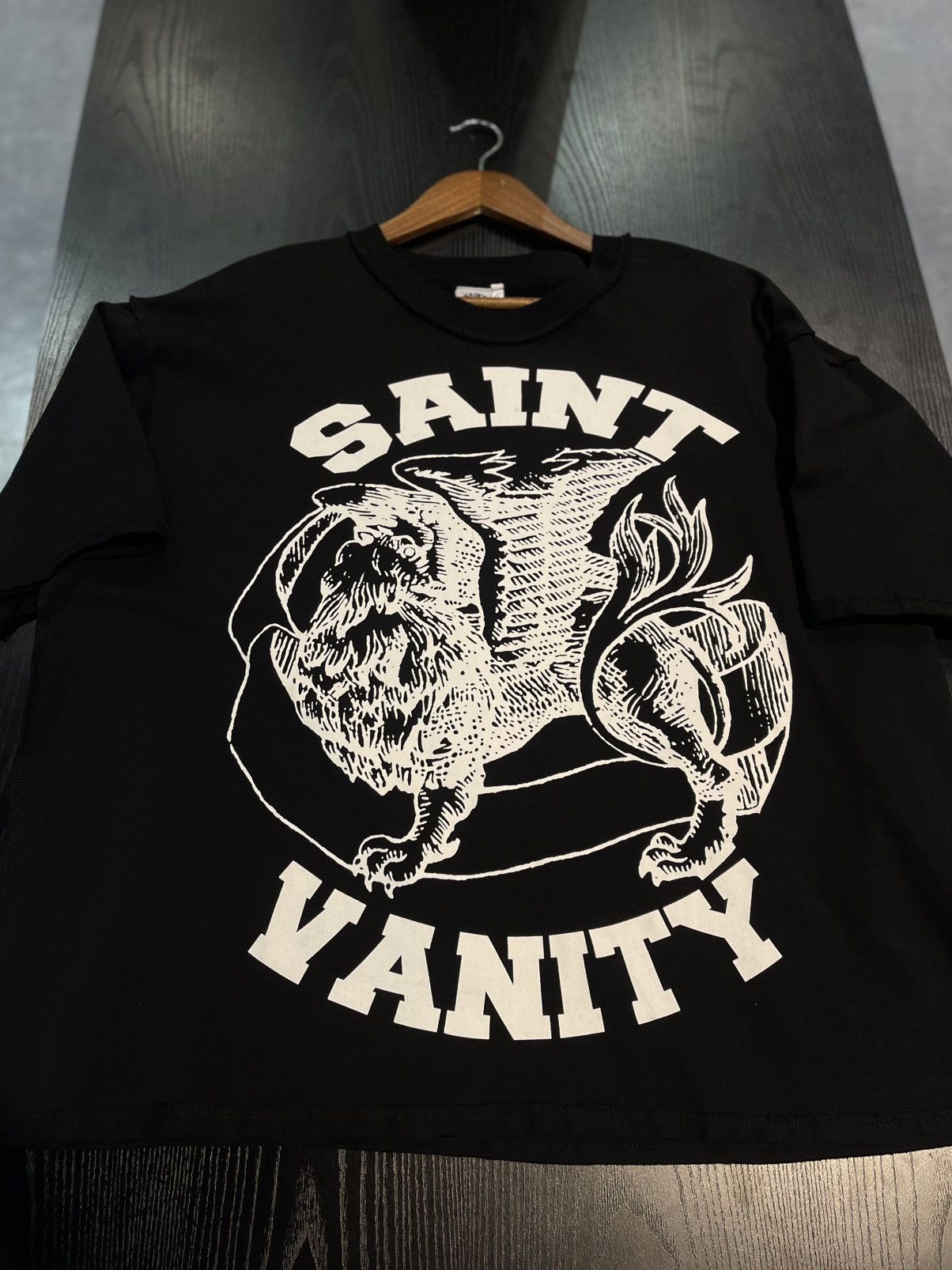 Saint Vanity Size XL - Saint Vanity Black Tee OG Print Size US M / EU 48-50 / 2 - 1 Thumbnail