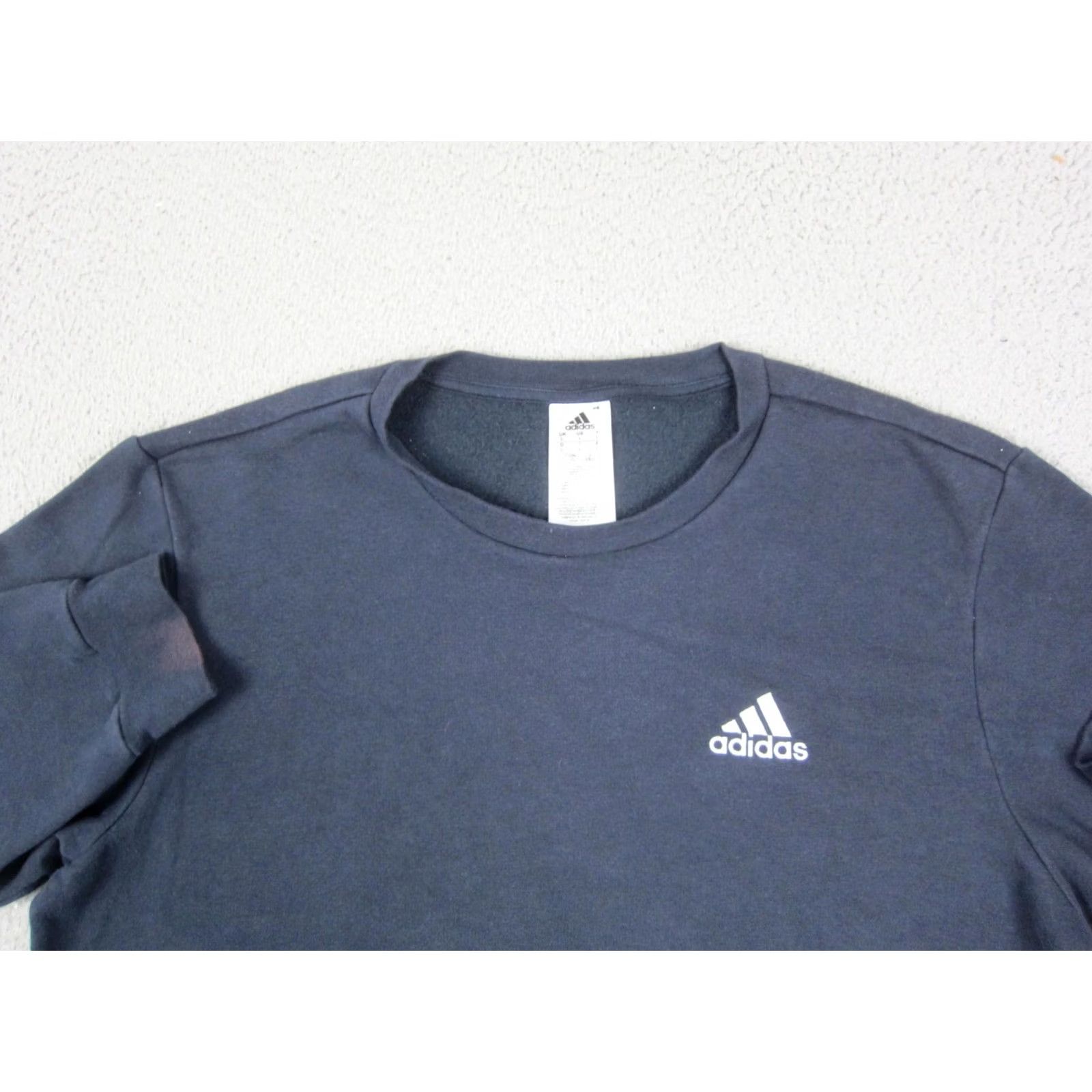 Adidas VINTAGE adidas Sweatshirt Mens L Blue Pullover Fleece Logo 90s Classic Size US L / EU 52-54 / 3 - 2 Thumbnail