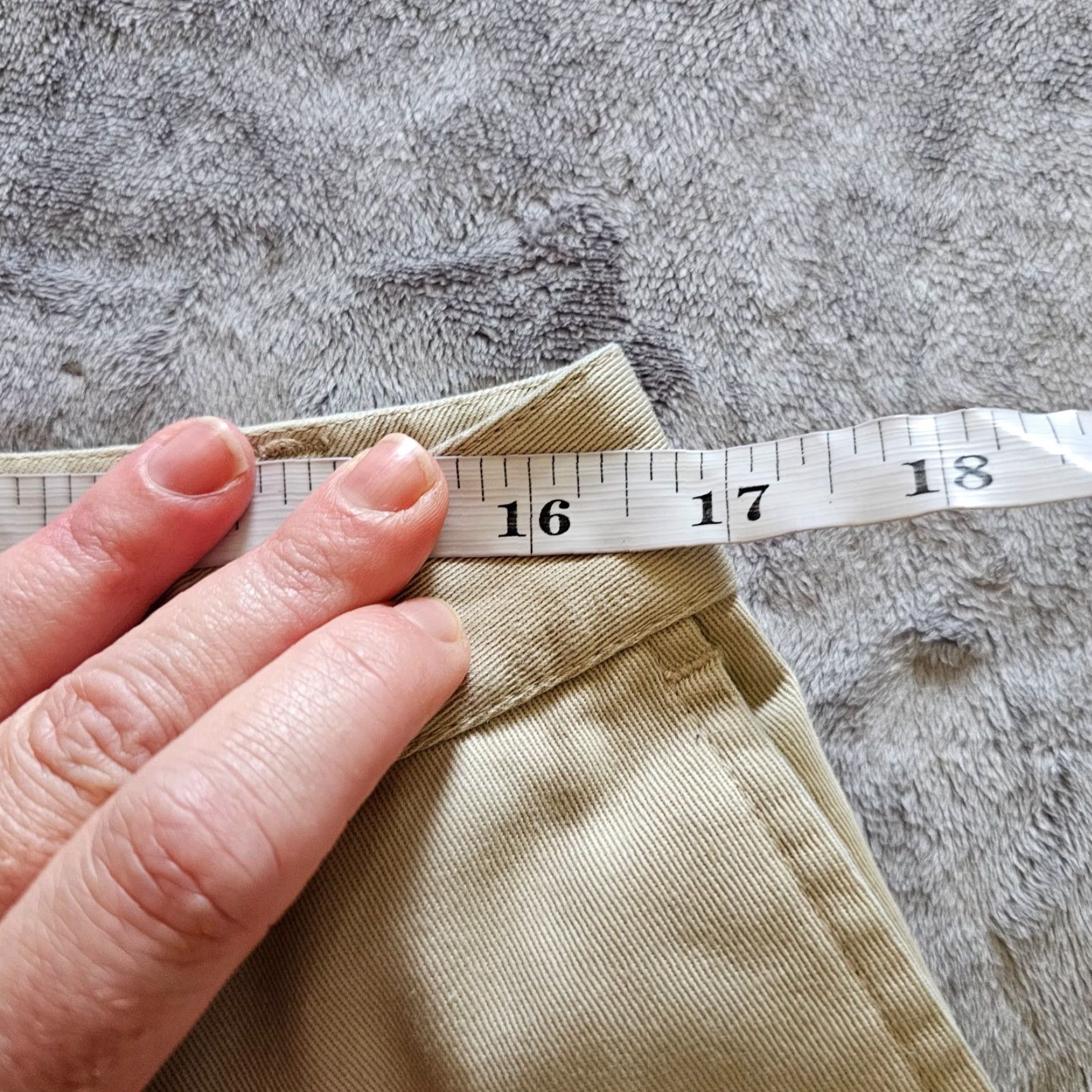 Vintage LL Bean Pant Slacks Women Size 16 Beige Tan High Rise Flat Front Zip Closure Dress Pants Classic Straight Size 38" / US 16 / IT 52 - 6 Thumbnail