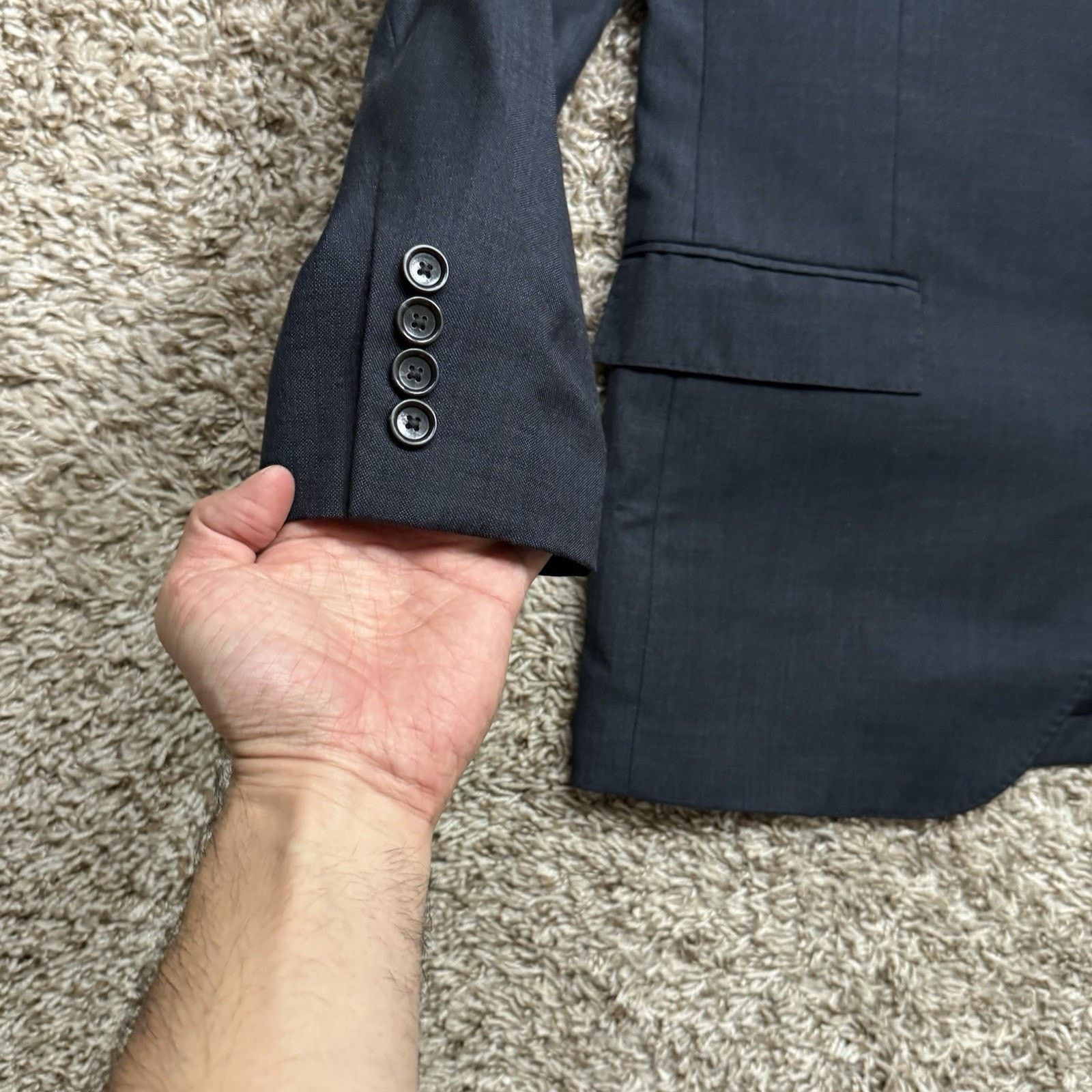J.Crew J.Crew Ludlow Tollegno 1900 Wool Suit Navy Blue Jacket 40R Size 40R - 4 Thumbnail